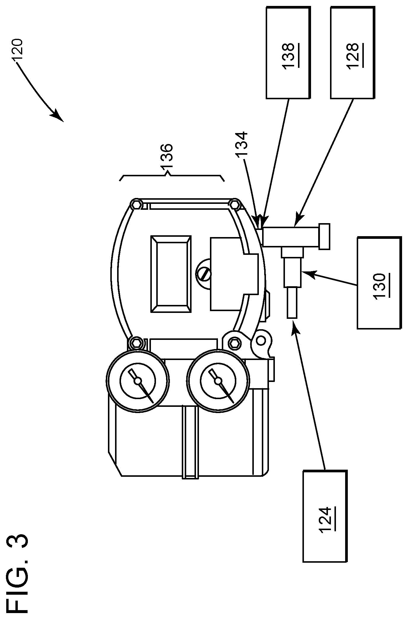 Patent US12345609 Figure 3 – Detecting fugitive emissions with a valve positioner