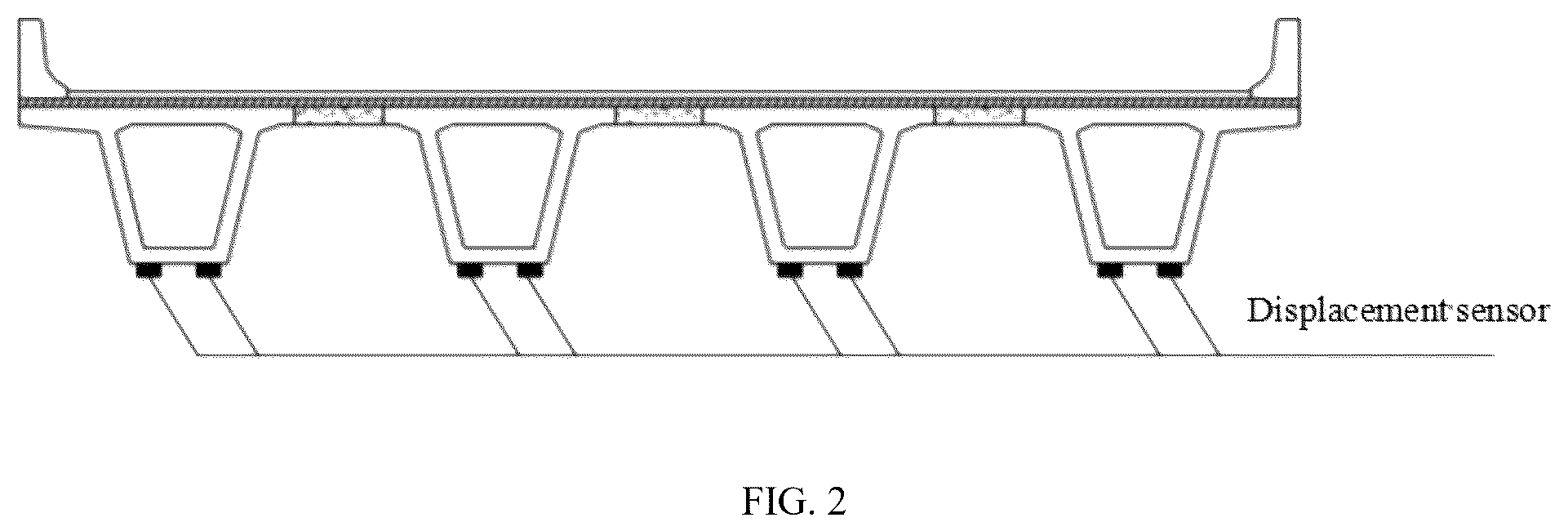 Patent US12345610 Figure 2 – Method for testing and evaluating lateral stiffness of small box girder bridge
