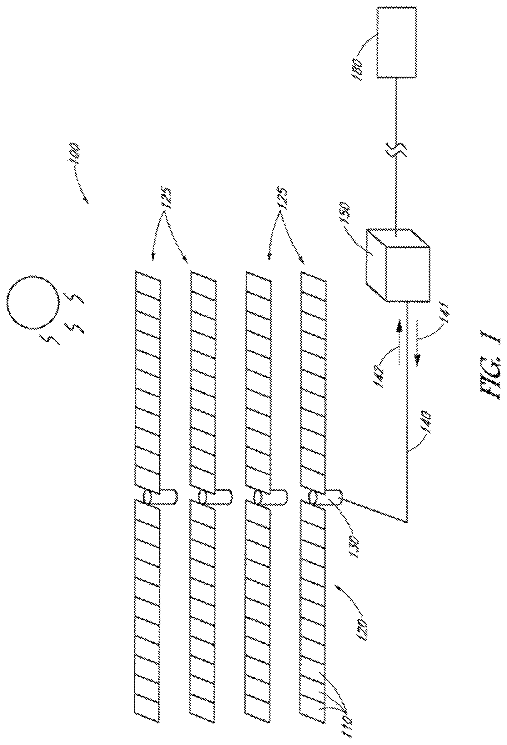 Patent US12345613 Figure 1 – System and method for flexible solar tracker and testing