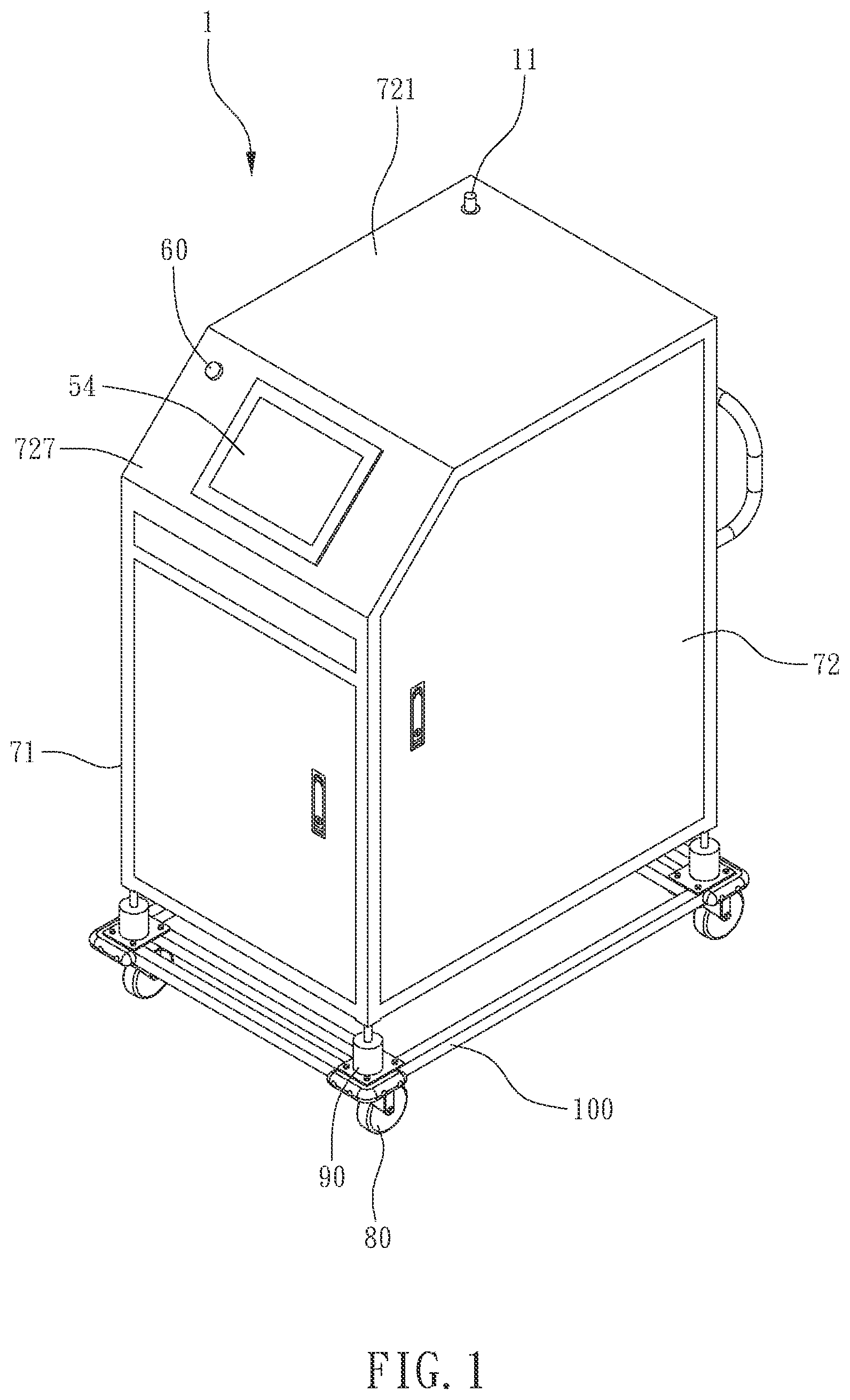Patent US12345617 Figure 1 – Gas detection device with self protection functionality