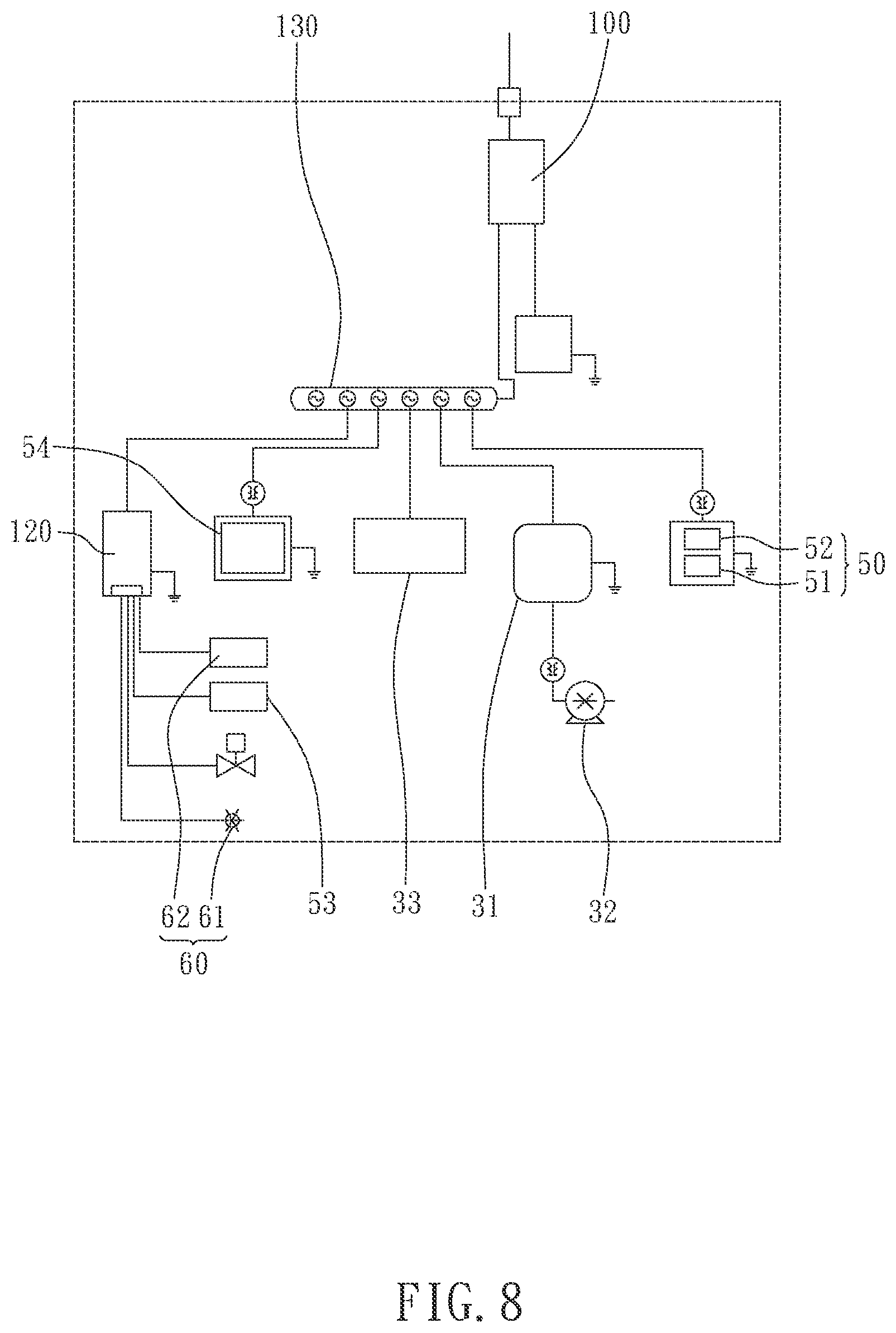 Patent US12345617 Figure 8 – Gas detection device with self protection functionality