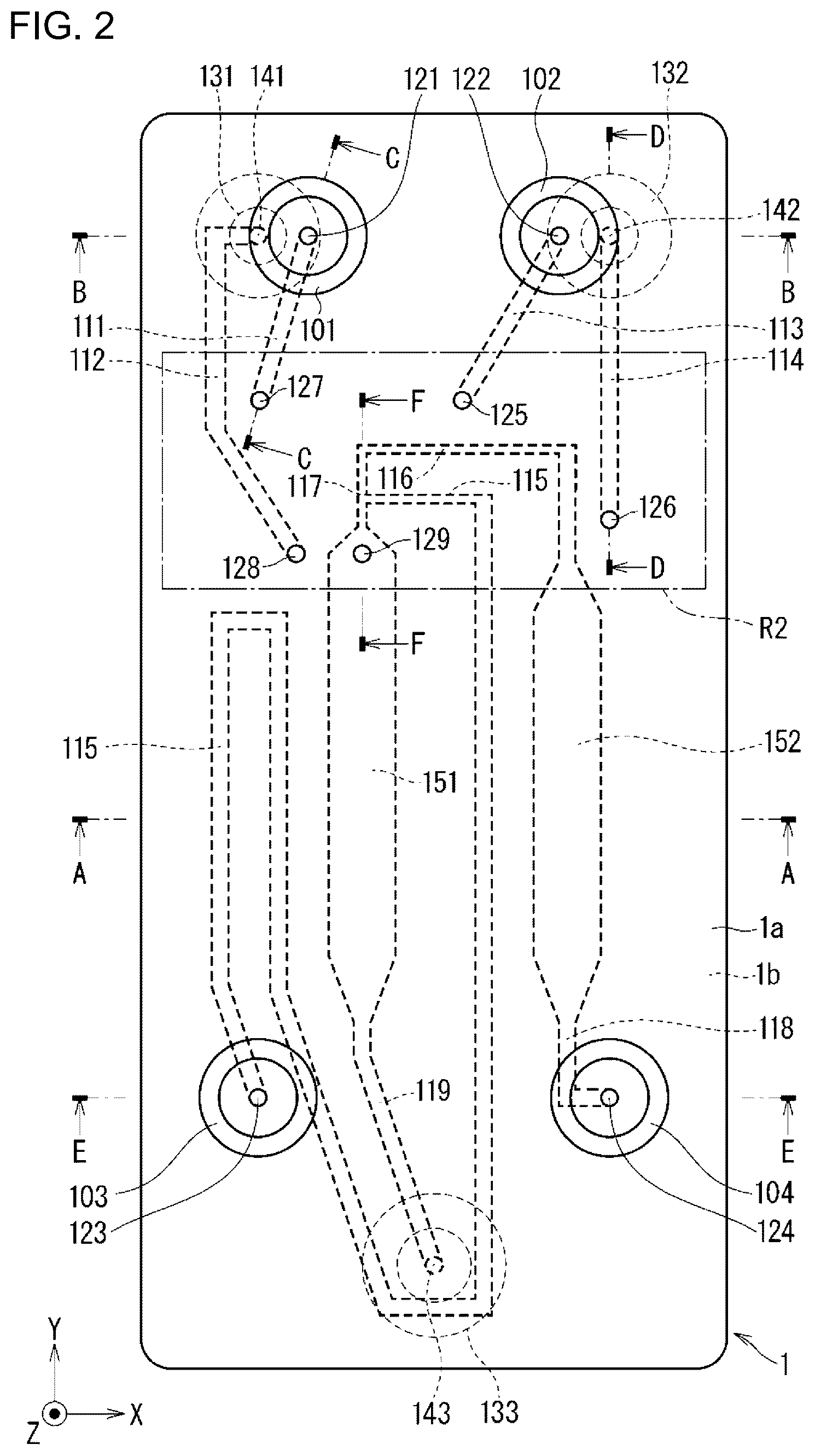 Patent US12345618 Figure 2 – Flow path device for separating target particles in a fluid