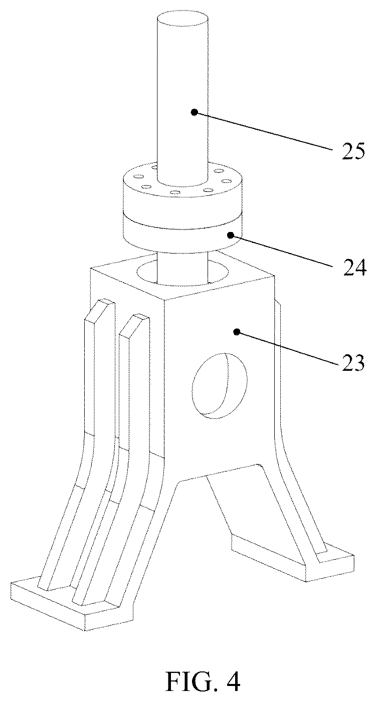 Patent US12345624 Figure 3 – Piston pin hole friction and wear test and torque measurement device