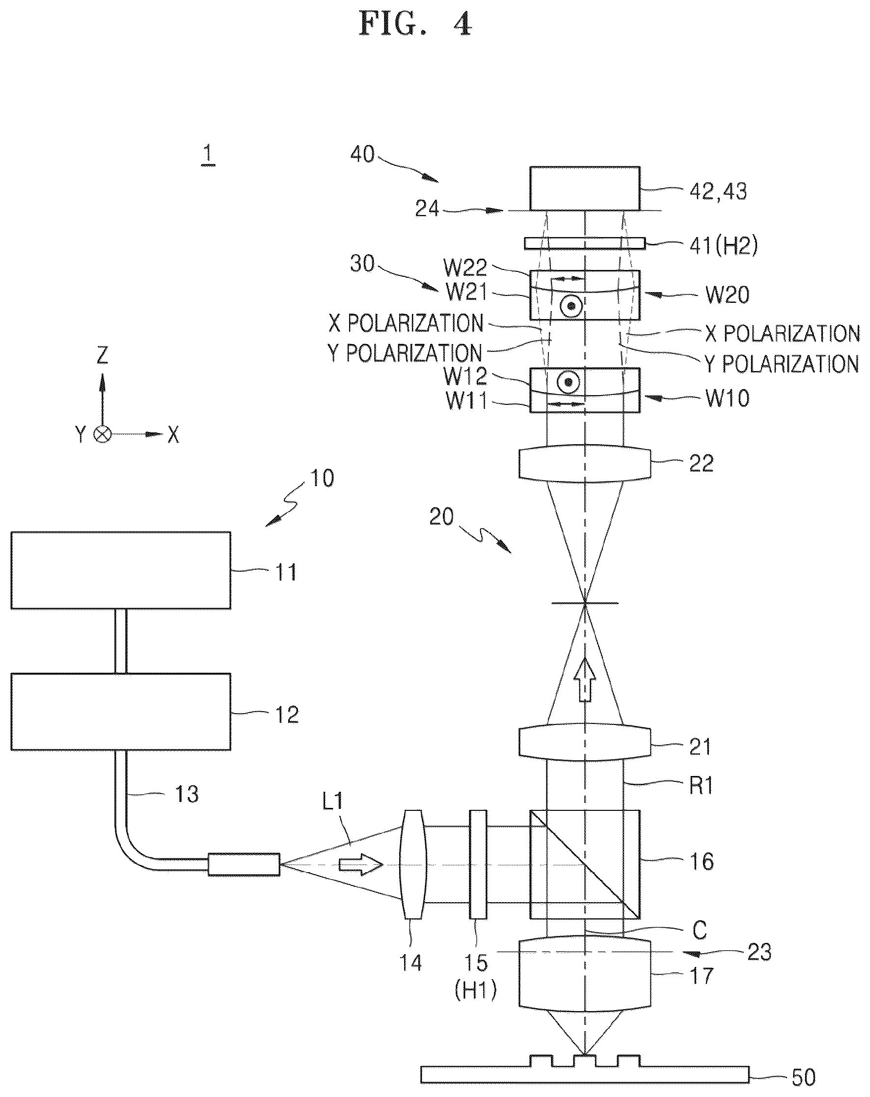 Patent US12345626 Figure 4 – Ellipsometer and apparatus for inspecting semiconductor device including the ellipsometer