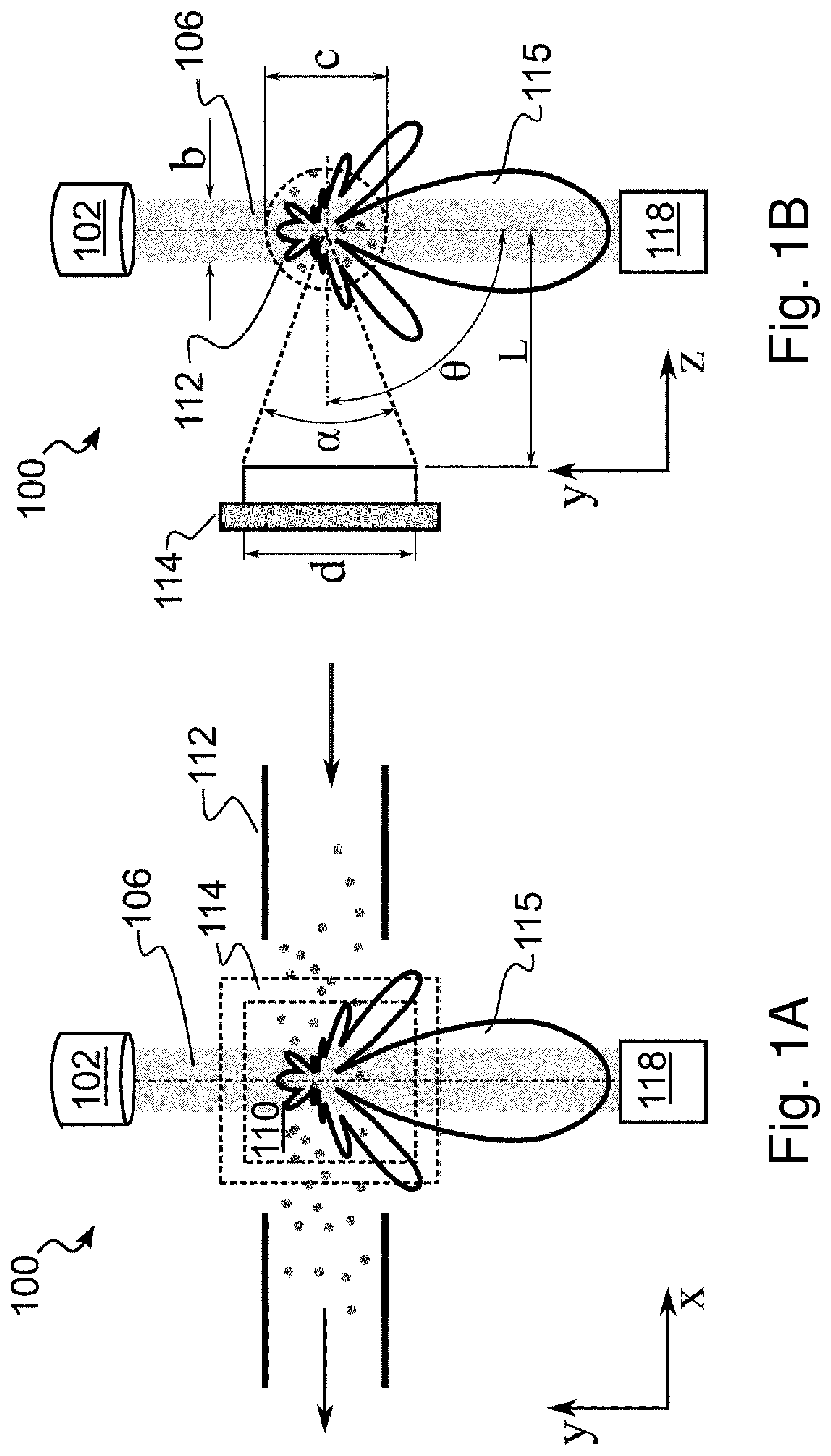 Patent US12345638 Figure 1 – Optical particle counter for air quality assessment