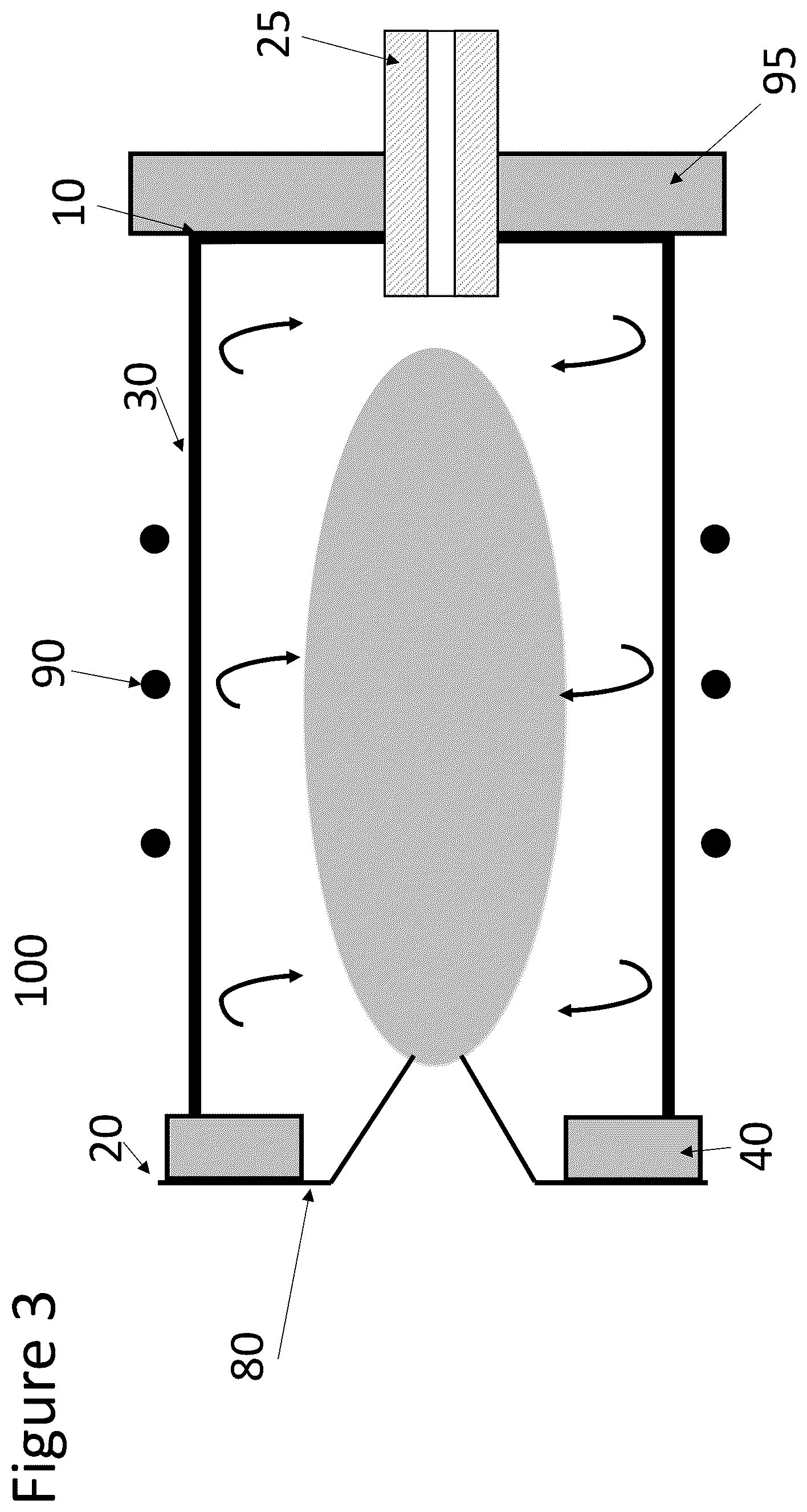 Patent US12345650 Figure 3 – Inductively coupled plasma torch with reverse vortex flow and method of operation