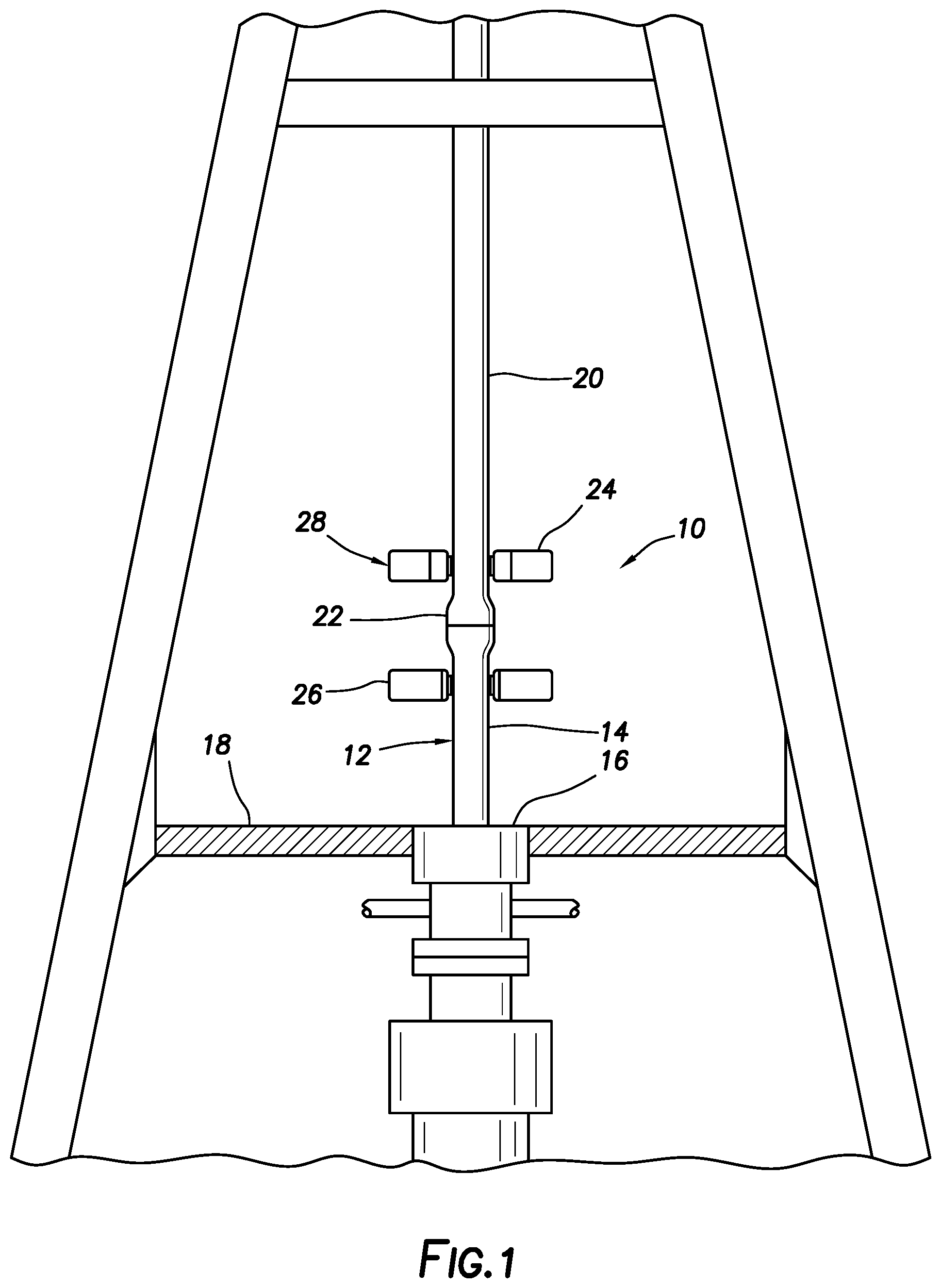 Patent US12345664 Figure 1 – X-ray identification of connections in a tubular string