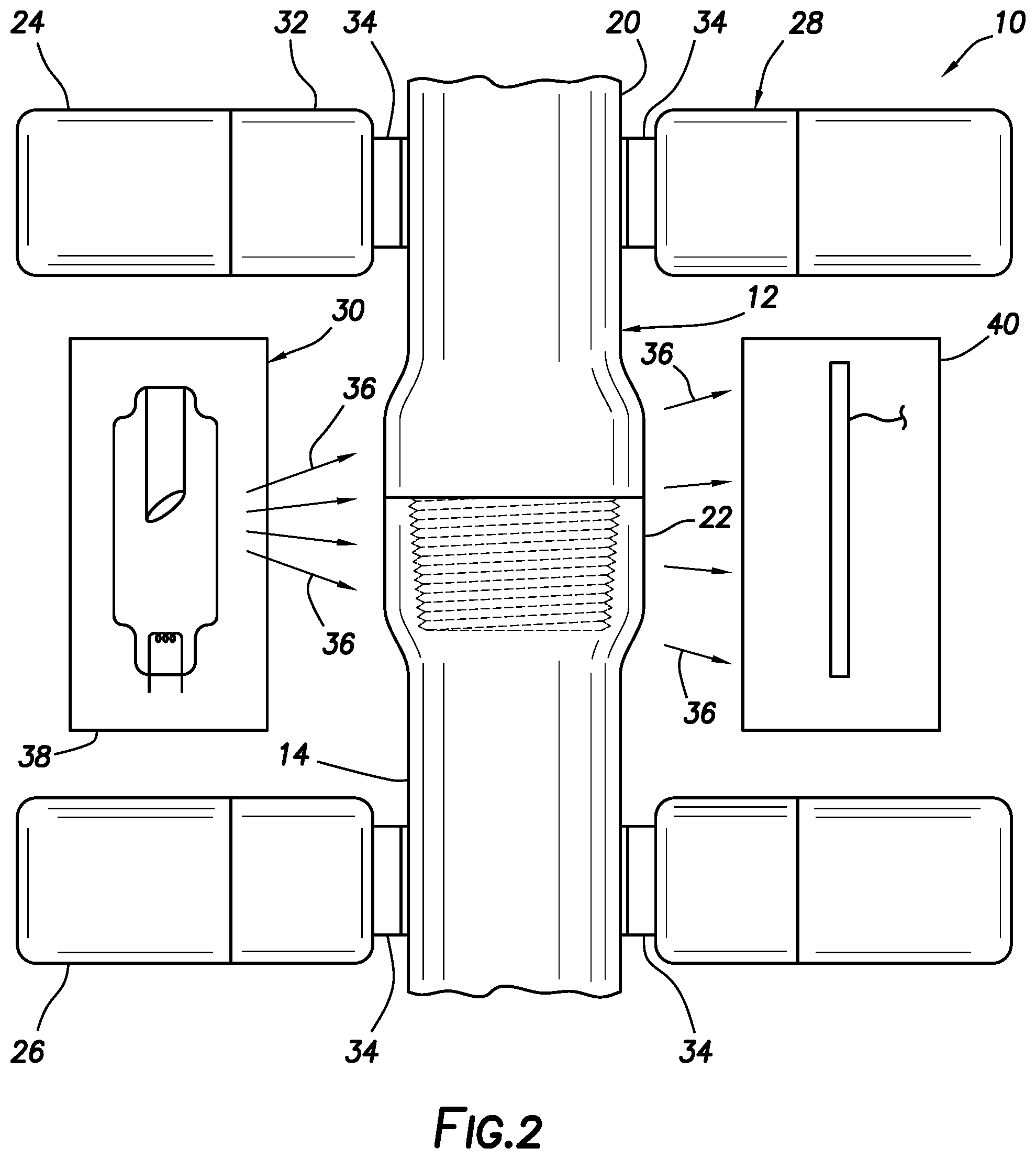Patent US12345664 Figure 2 – X-ray identification of connections in a tubular string