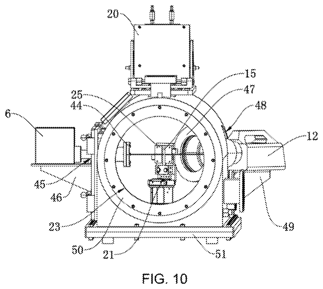 Patent US12345666 Figure 6 – Multi-physical field measurement device for metal solidification process and housing thereof, and measurement method