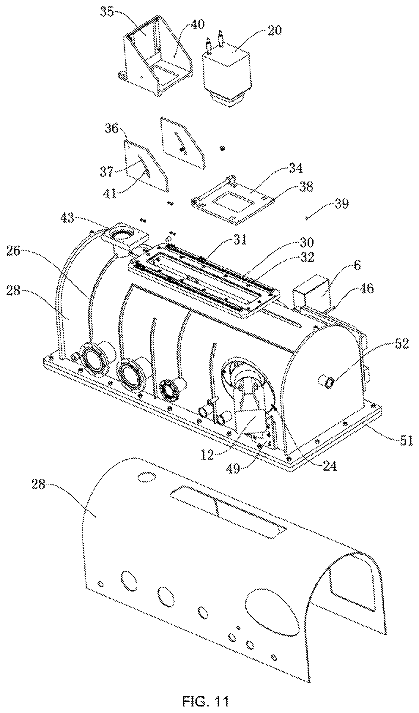 Patent US12345666 Figure 7 – Multi-physical field measurement device for metal solidification process and housing thereof, and measurement method