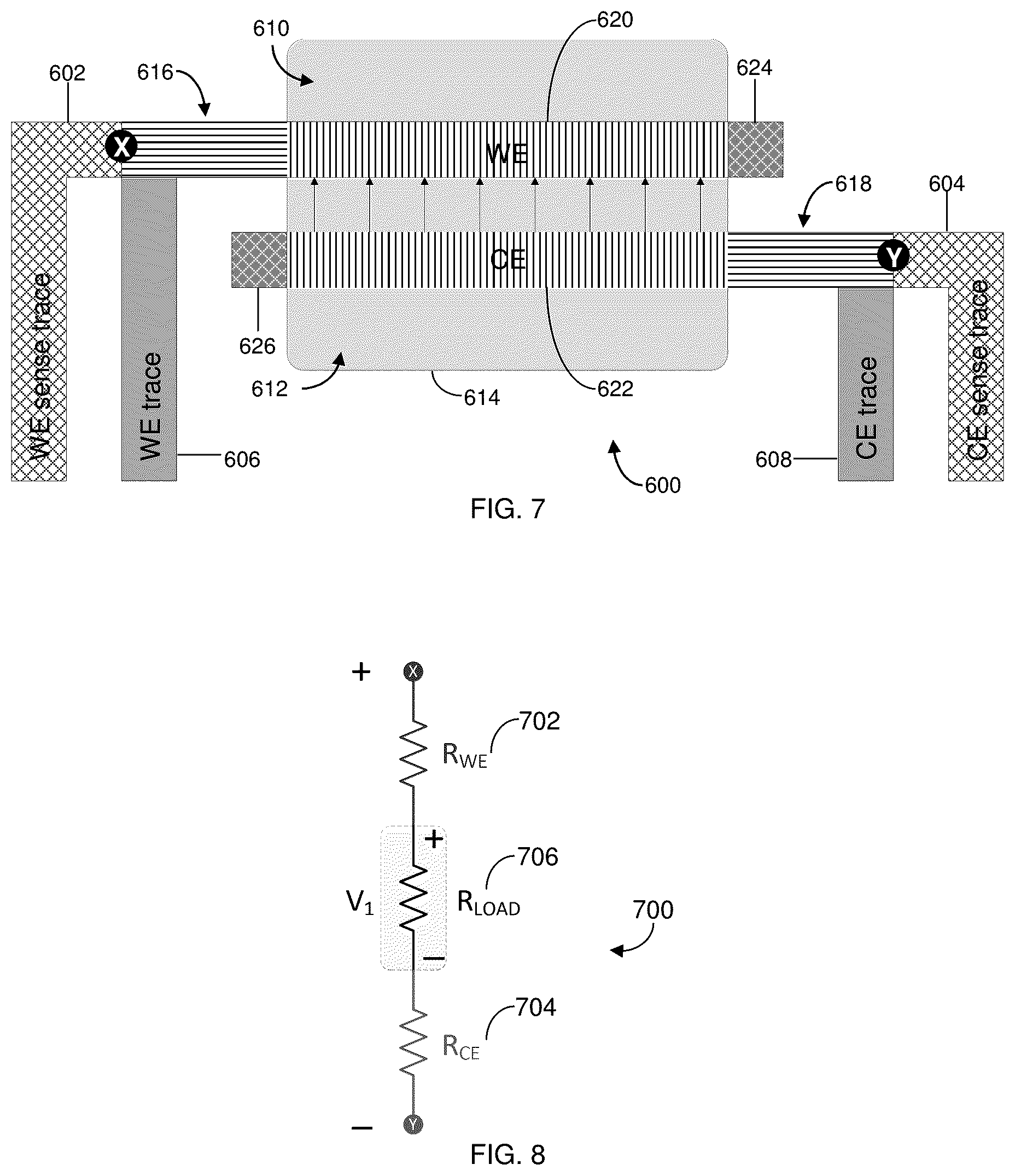 Patent US12345672 Figure 5 – Methods of correcting for uncompensated resistances in the conductive elements of biosensors, as well as devices and systems incorporating the same