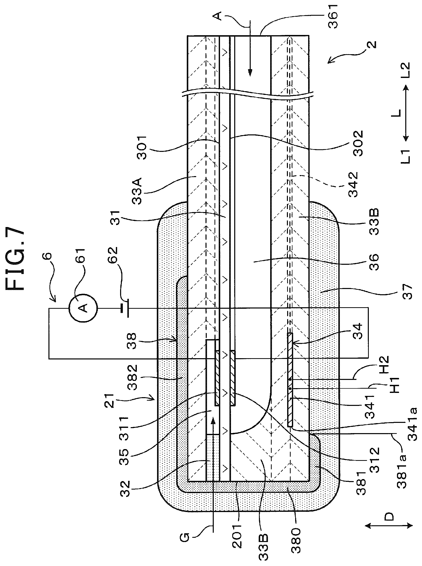 Patent US12345674 Figure 7 – Gas sensor and method of manufacture thereof