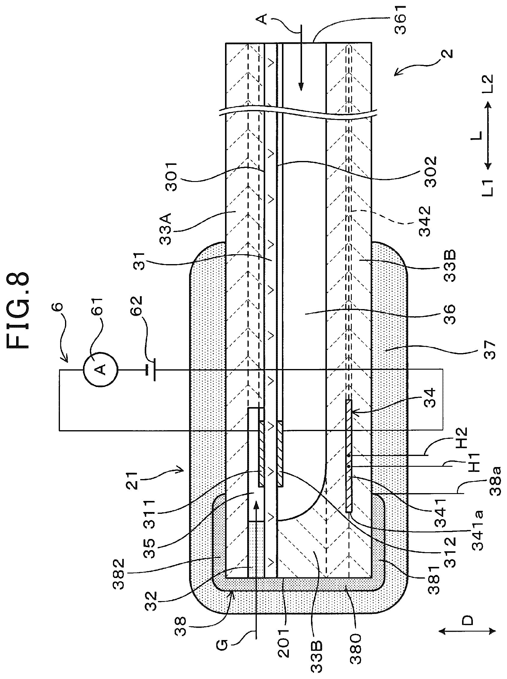 Patent US12345674 Figure 8 – Gas sensor and method of manufacture thereof