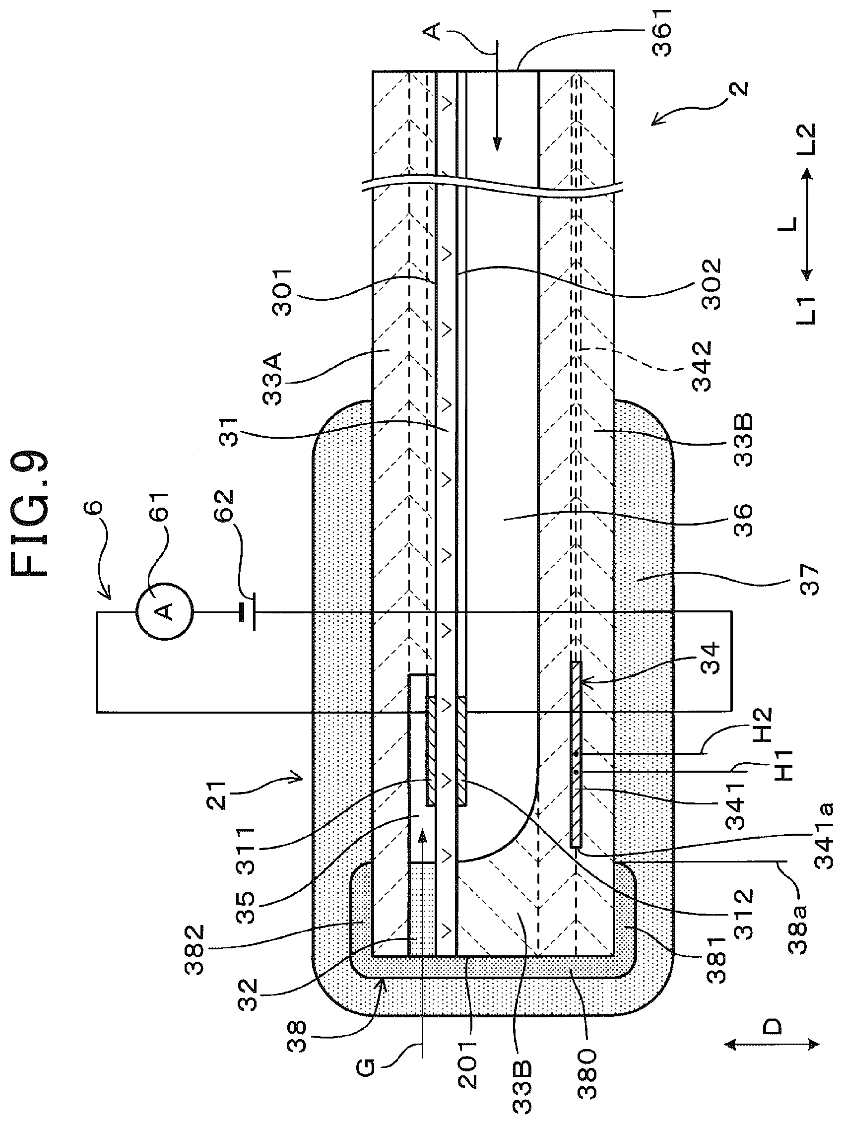 Patent US12345674 Figure 9 – Gas sensor and method of manufacture thereof