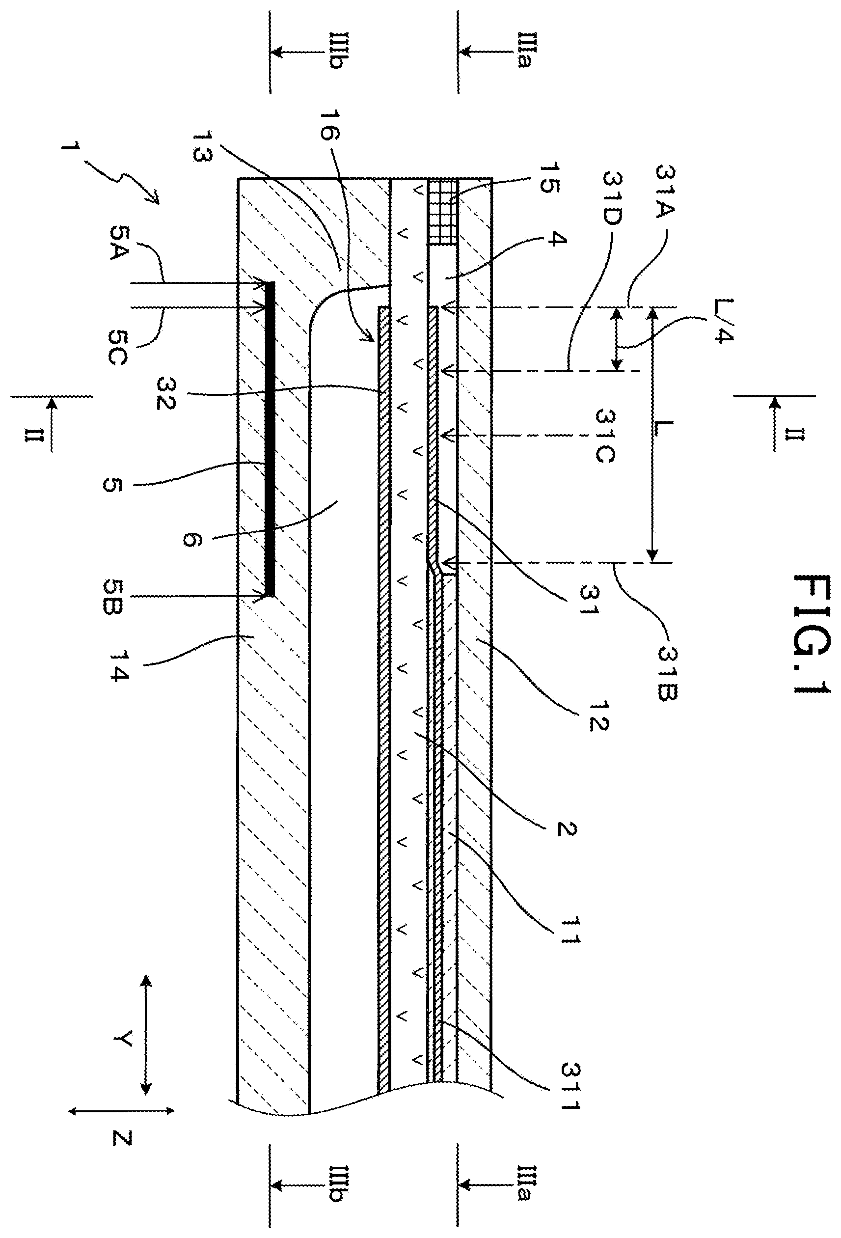 Patent US12345675 Figure 1 – Gas sensor element