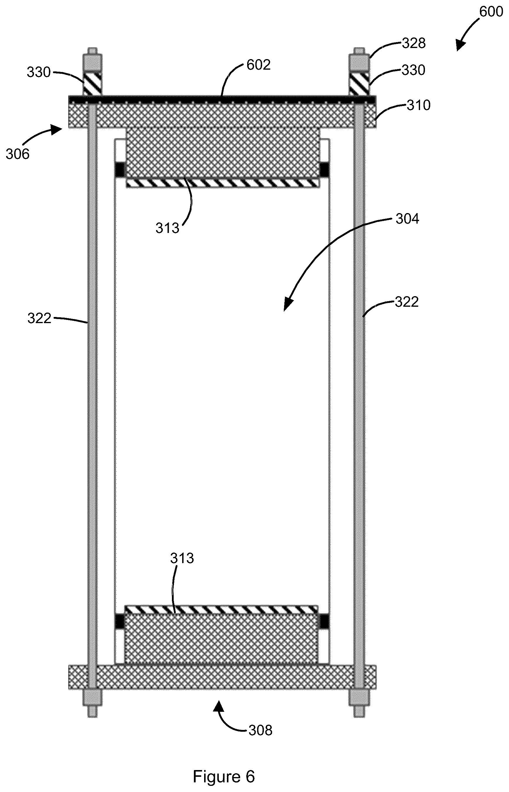 Patent US12345688 Figure 5 – Dynamic axial compression for preparative columns using external compression