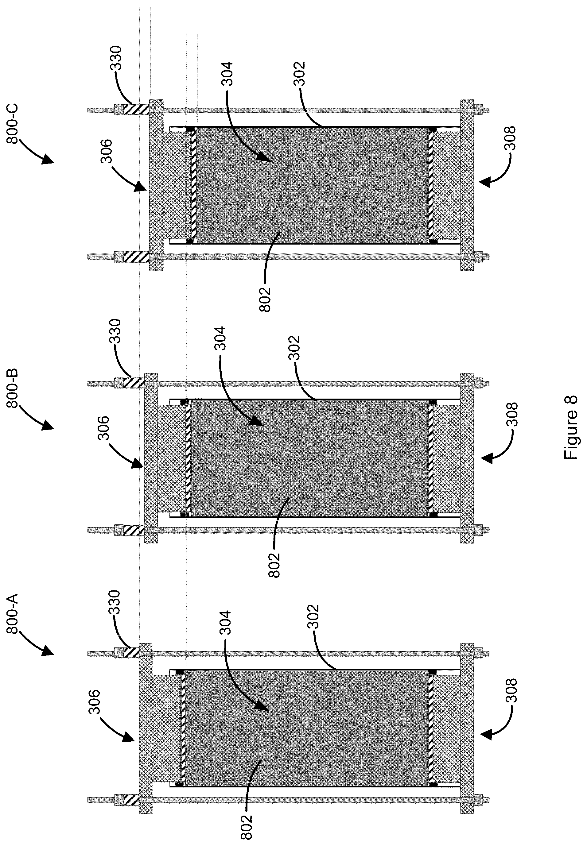 Patent US12345688 Figure 7 – Dynamic axial compression for preparative columns using external compression