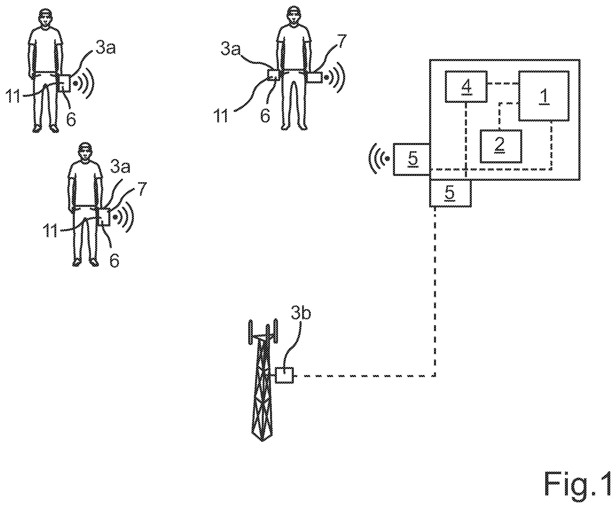 Patent US12345690 Figure 1 – Process and system for monitoring at least one concentration of a gas in a monitored area