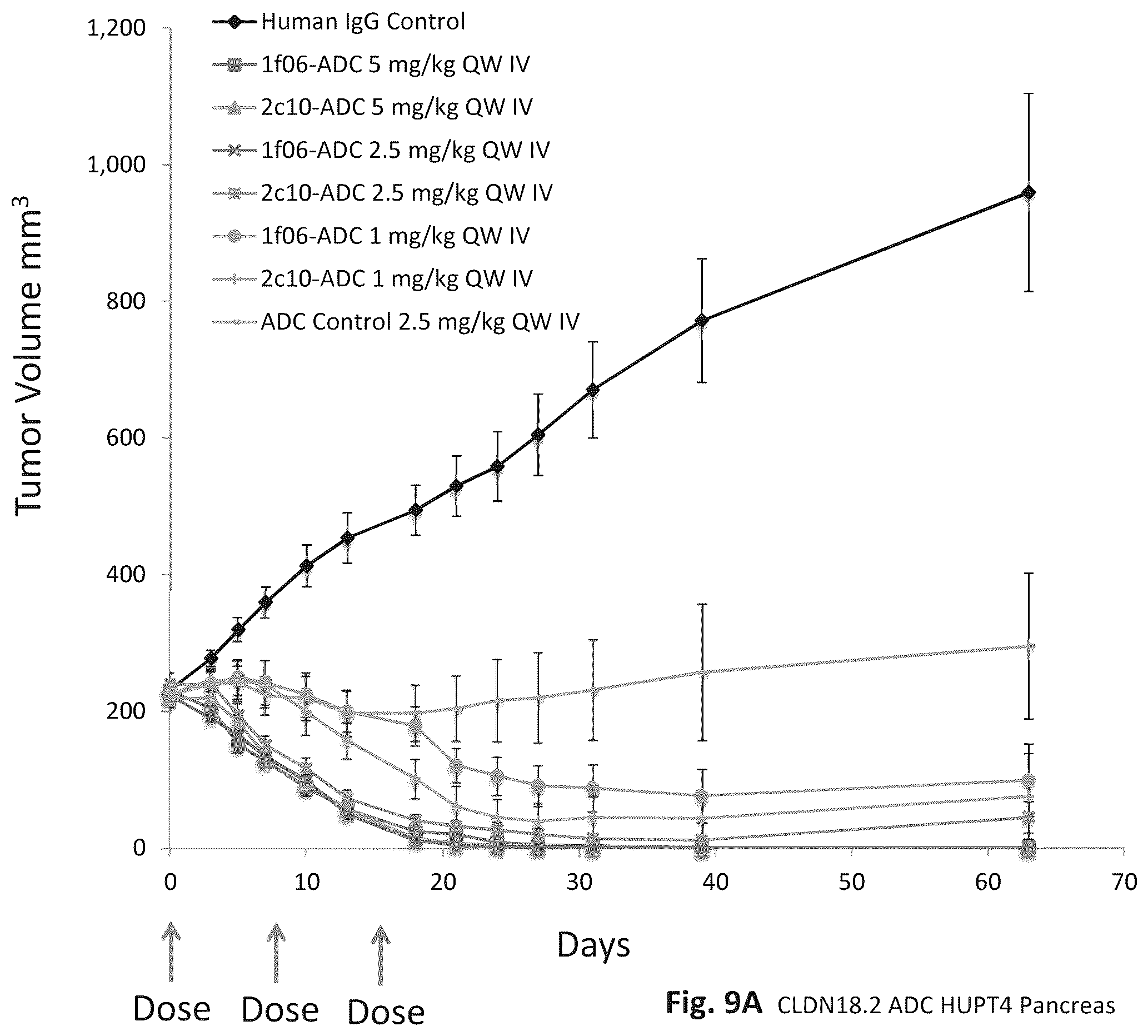 Patent US12345709 Figure 11 – CLAUDIN18 antibodies and methods of treating cancer