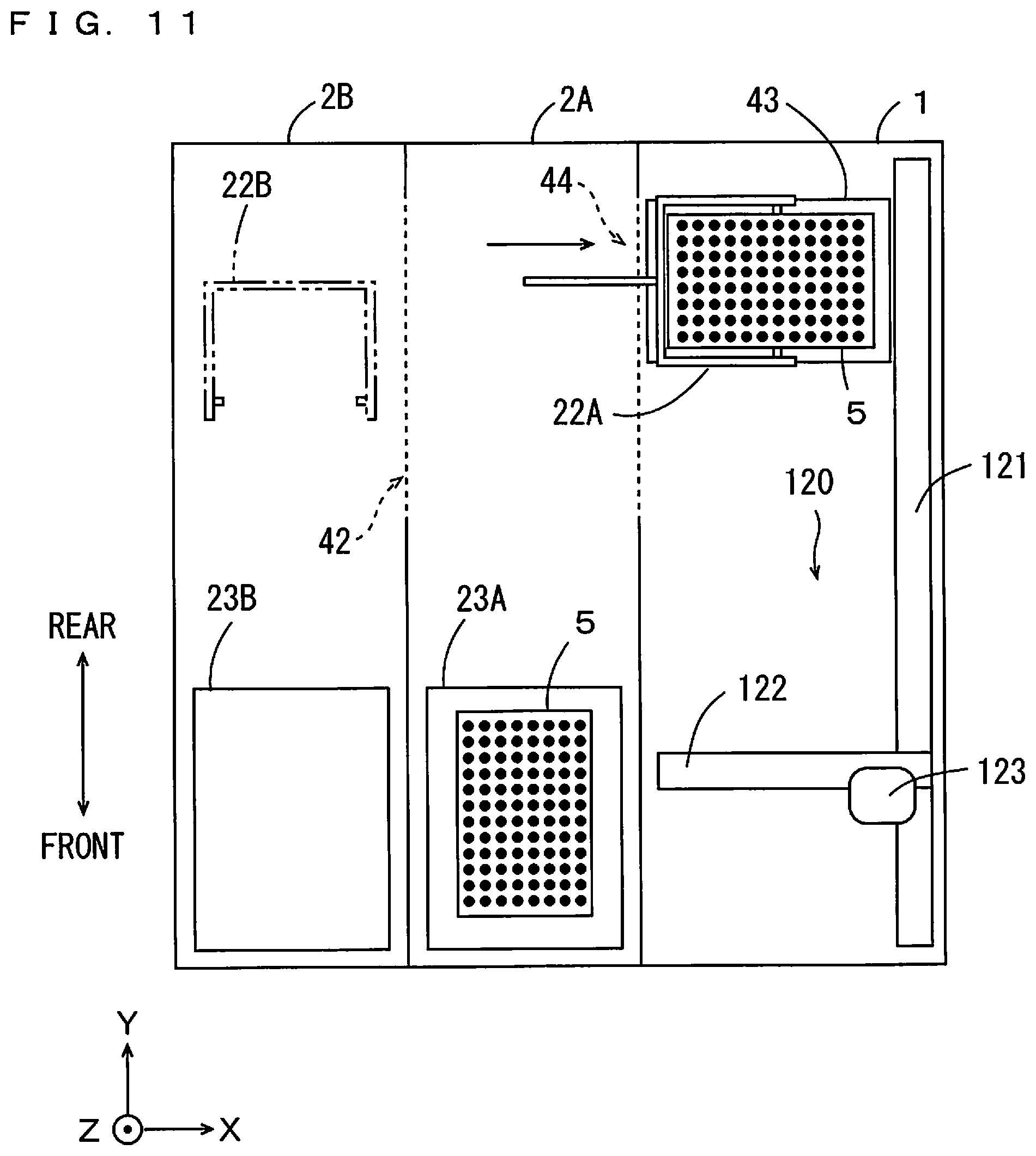 Patent US12345726 Figure 11 – Plate changer