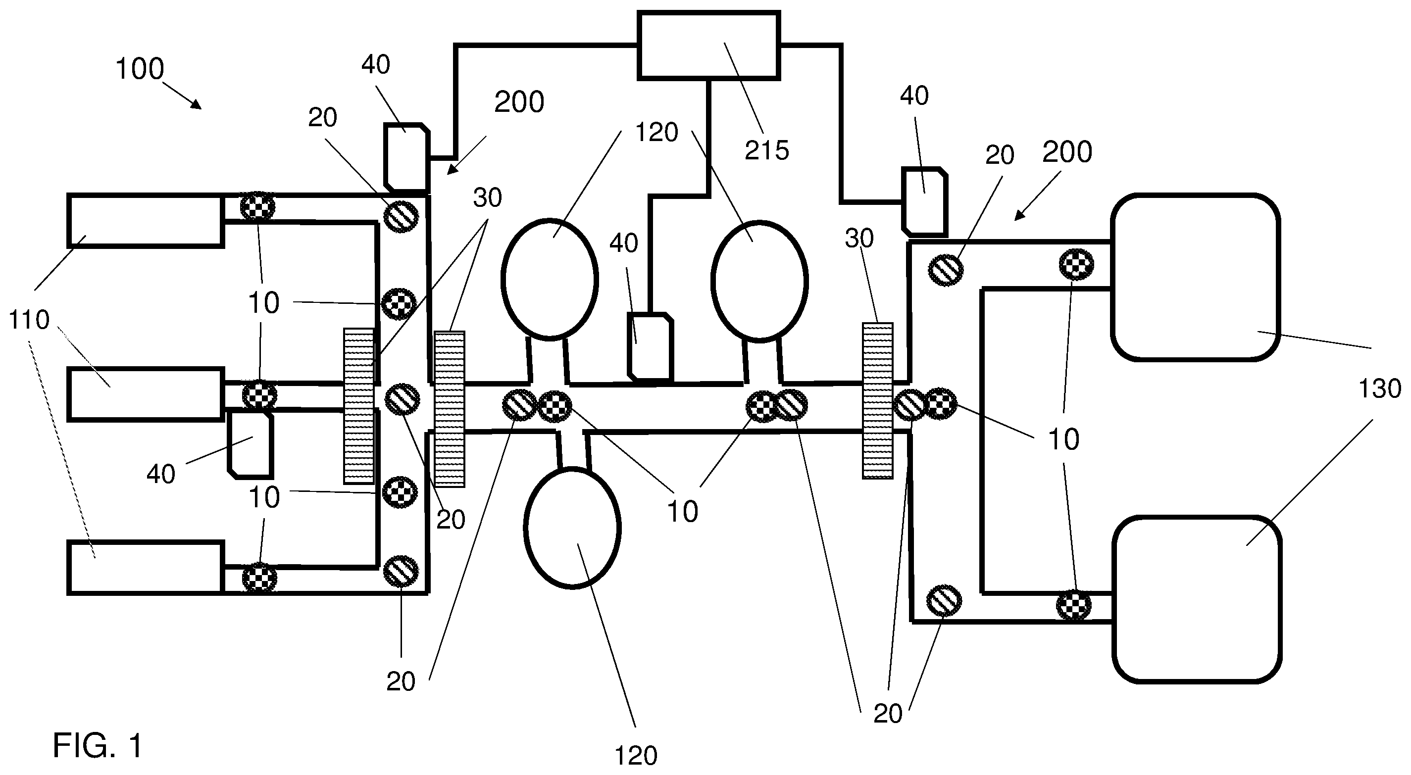 Patent US12345727 Figure 1 – Diagnostic laboratory distribution system