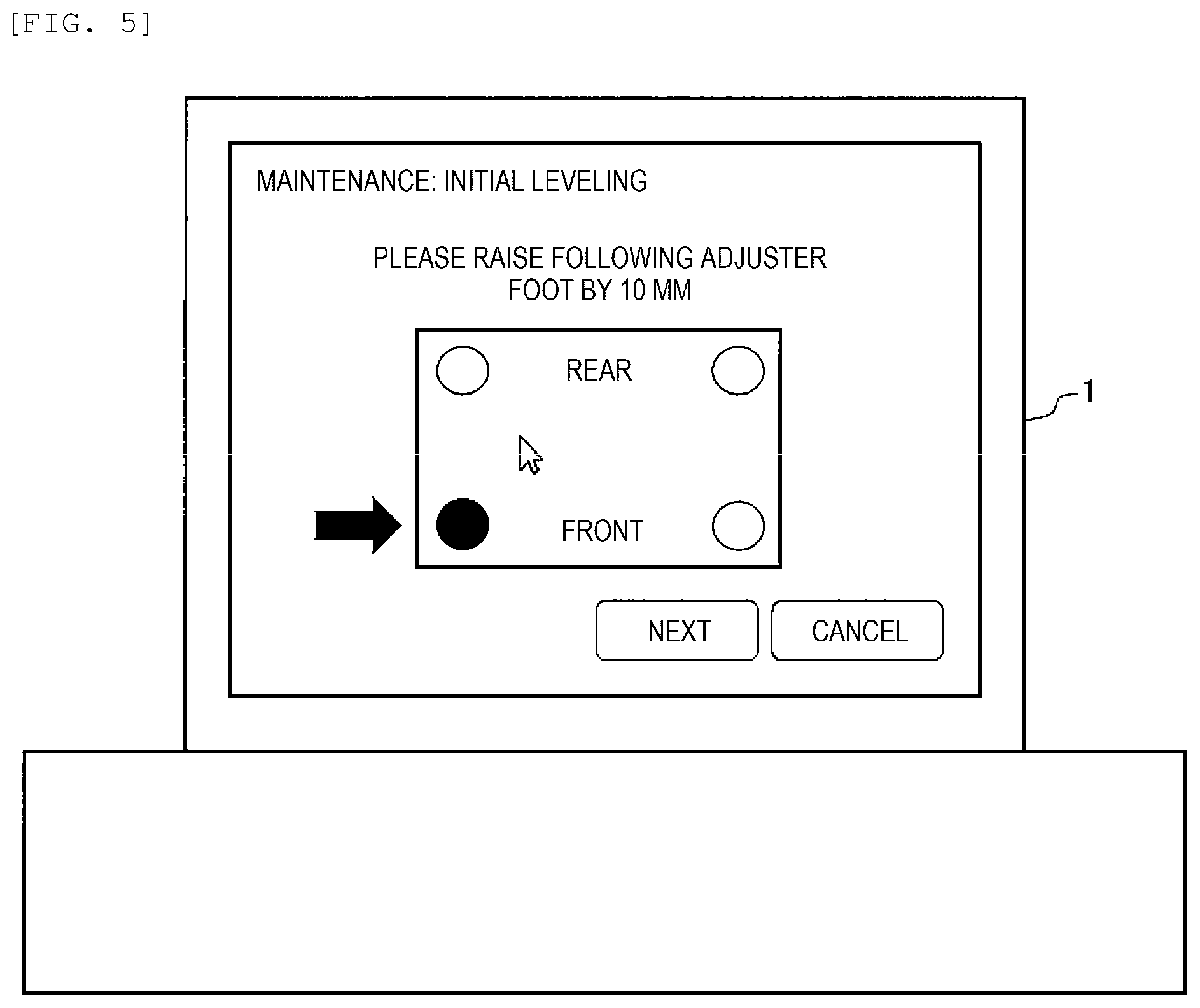 Patent US12345728 Figure 5 – Automated analysis device and method for leveling same