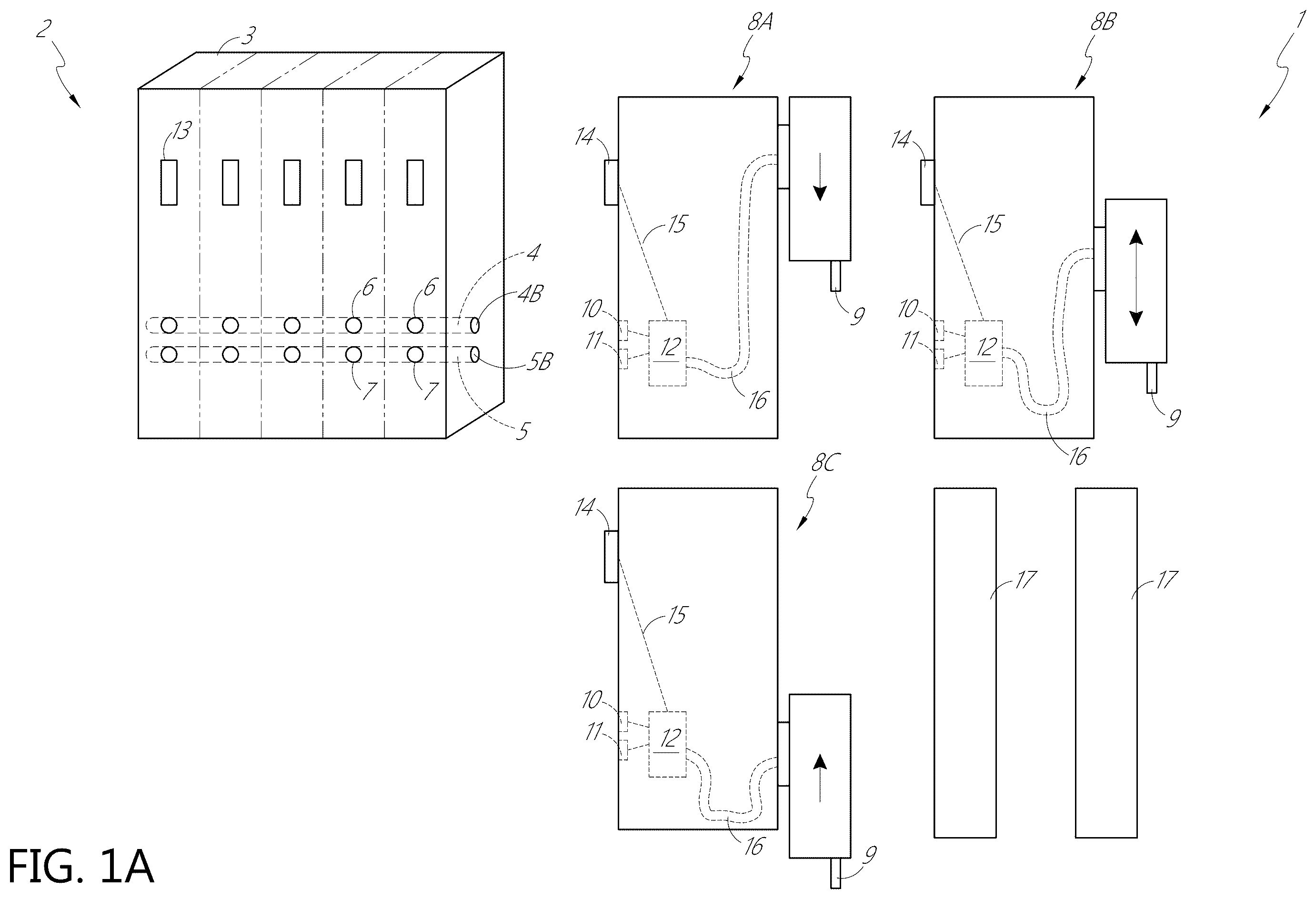 Patent US12345729 Figure 1 – Liquid dispenser with manifold mount for modular independently-actuated pipette channels