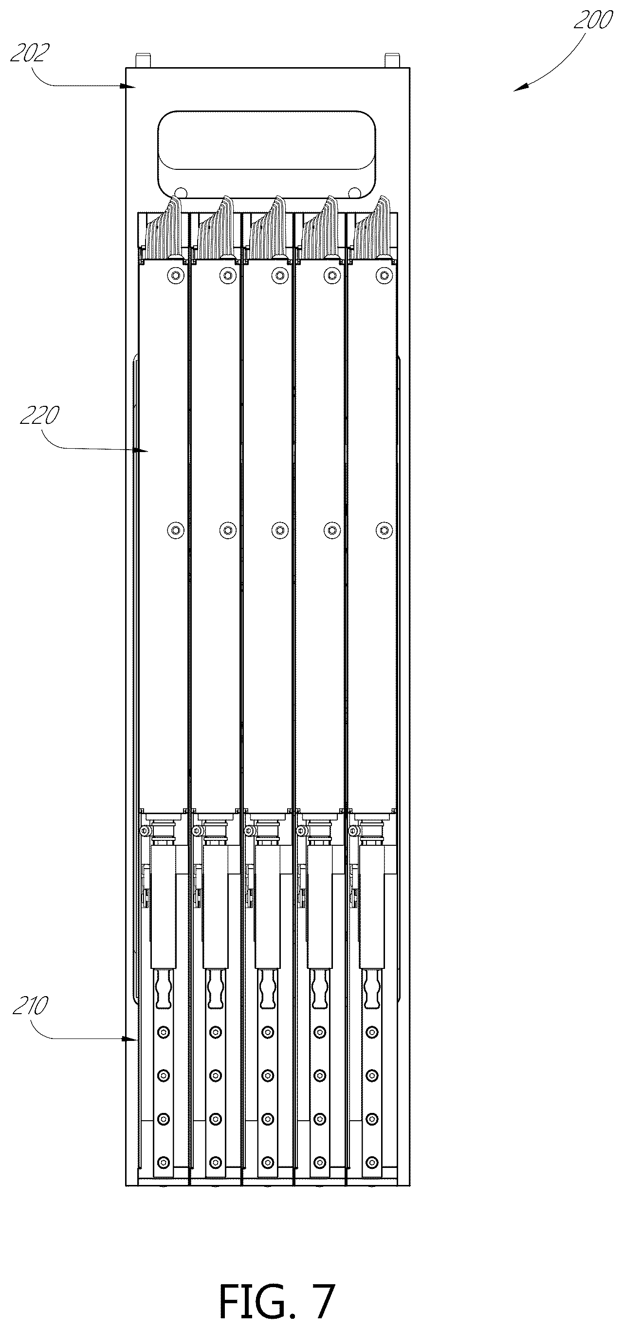 Patent US12345729 Figure 8 – Liquid dispenser with manifold mount for modular independently-actuated pipette channels