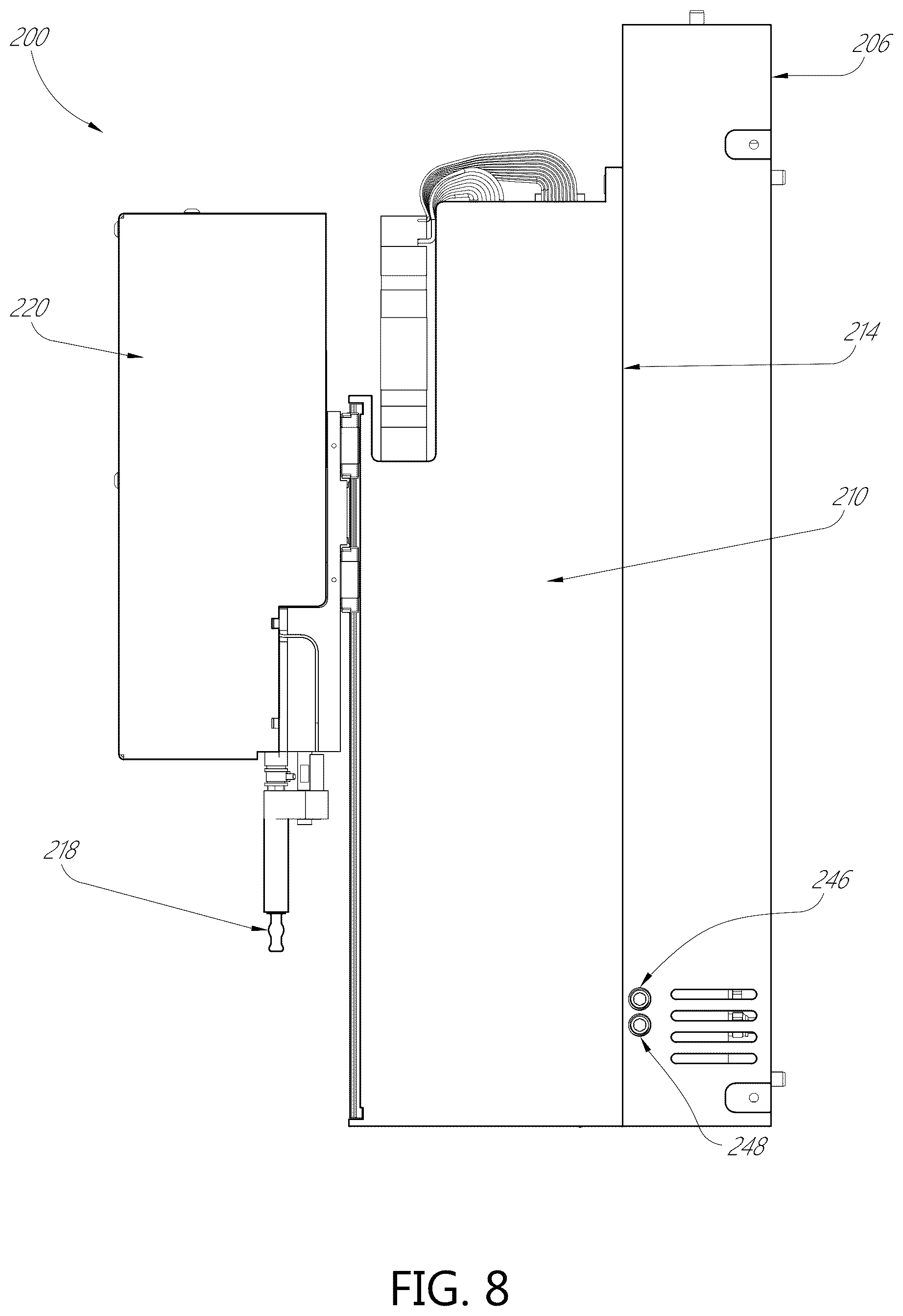 Patent US12345729 Figure 9 – Liquid dispenser with manifold mount for modular independently-actuated pipette channels