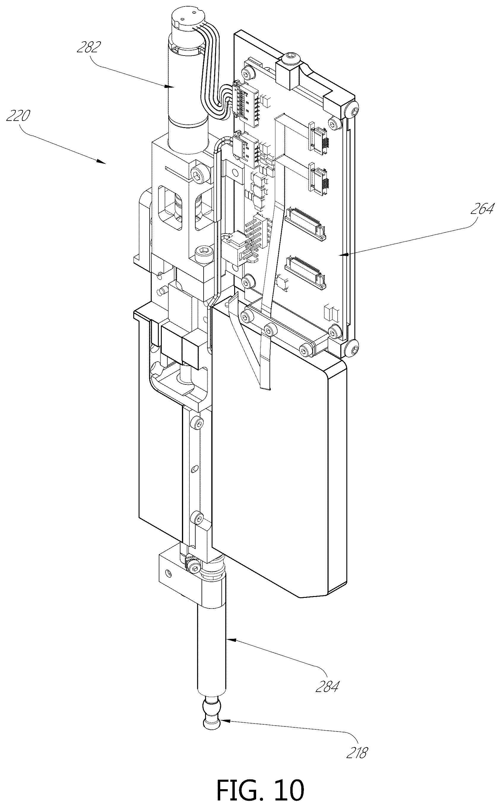 Patent US12345729 Figure 11 – Liquid dispenser with manifold mount for modular independently-actuated pipette channels