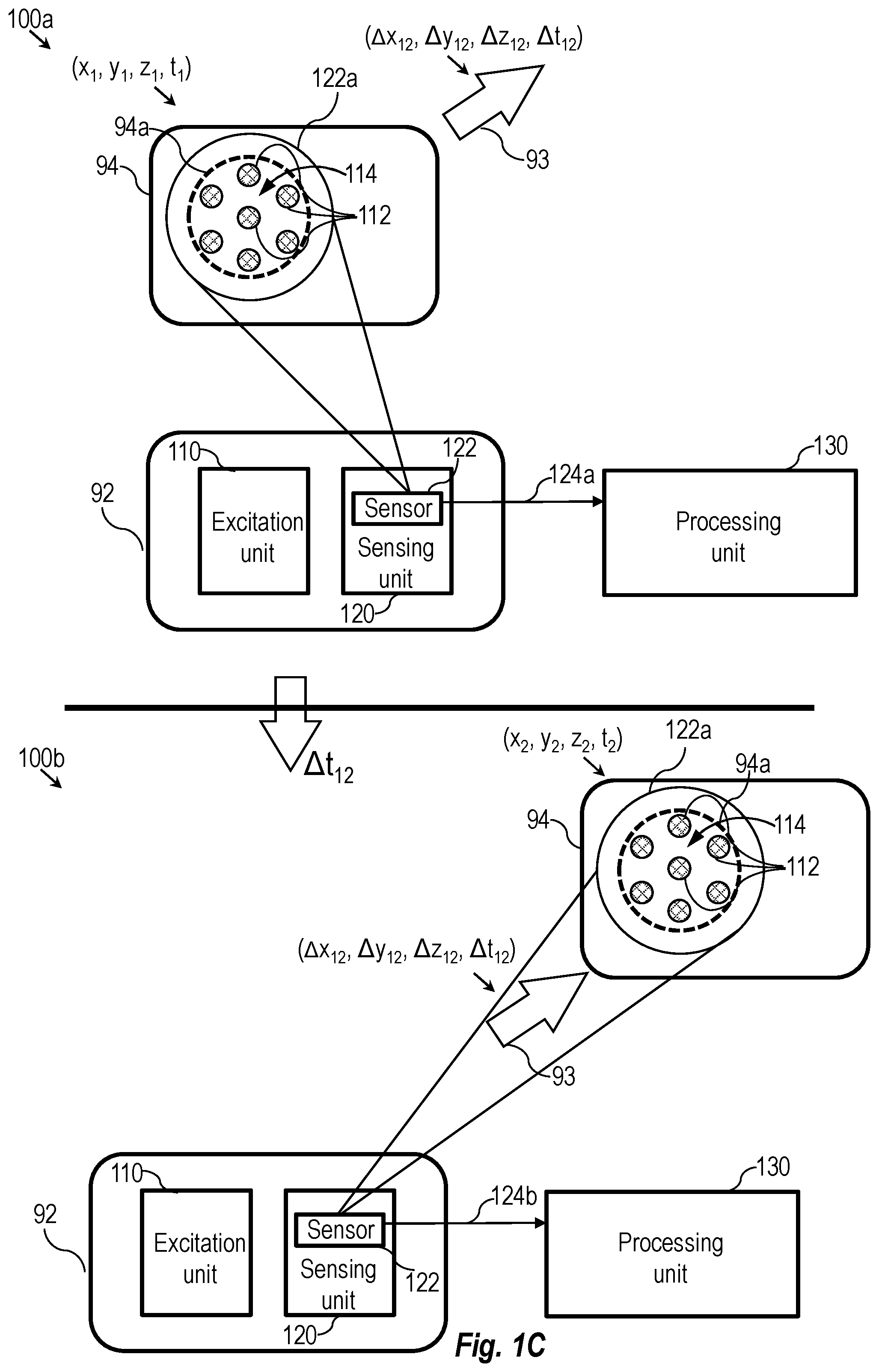 Patent US12345735 Figure 3 – System and method for determining a relative motion between two or more objects