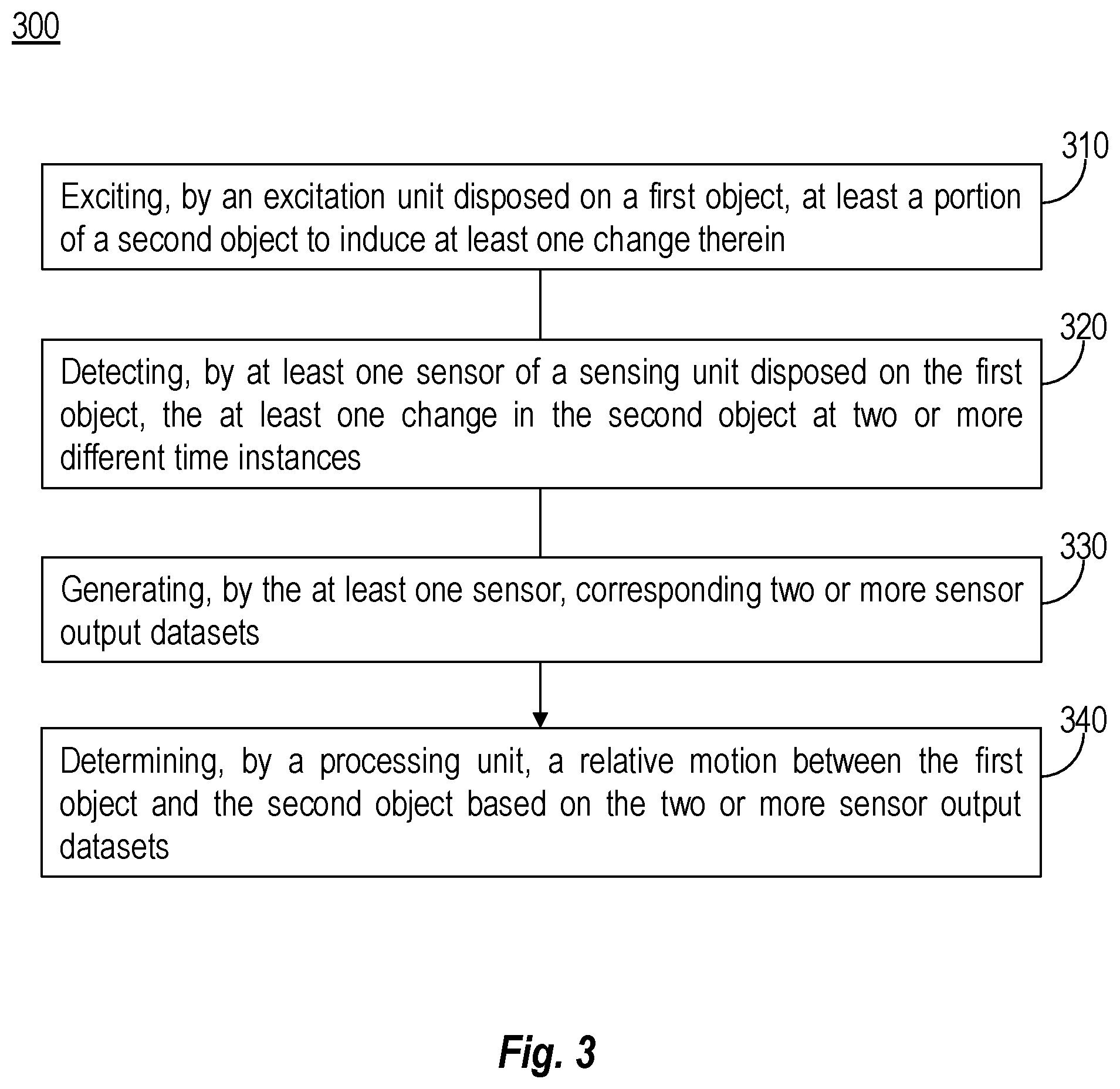 Patent US12345735 Figure 8 – System and method for determining a relative motion between two or more objects