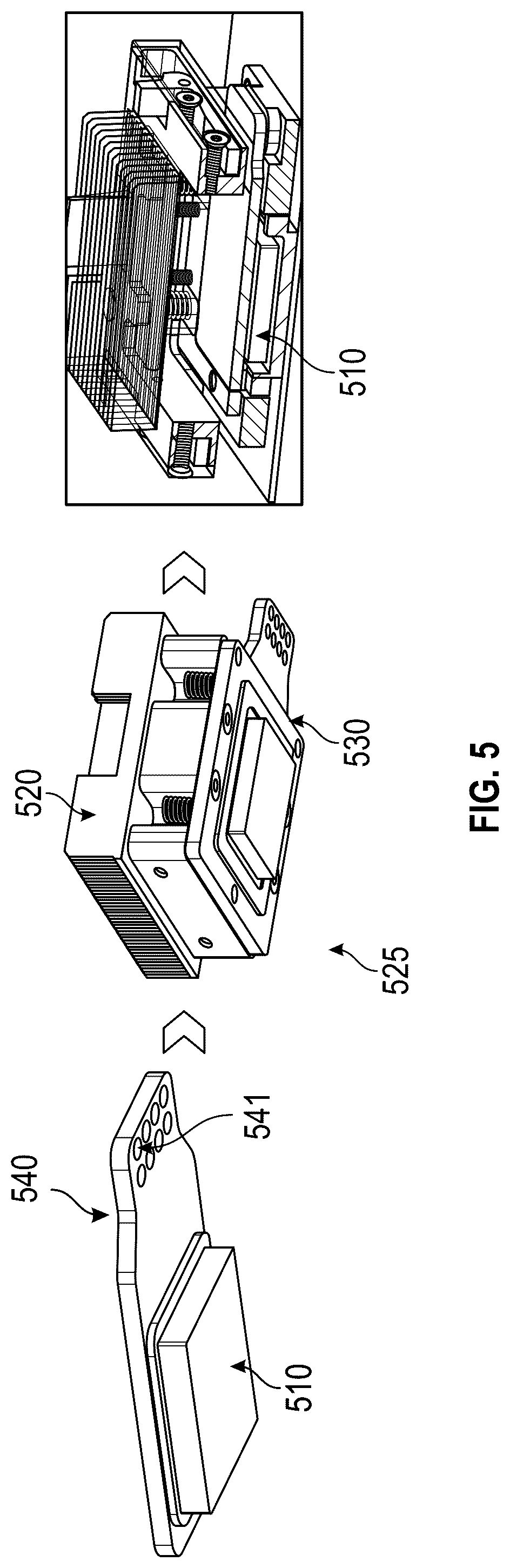 Patent US12345756 Figure 5 – Integrated test cell using active thermal interposer (ATI) with parallel socket actuation