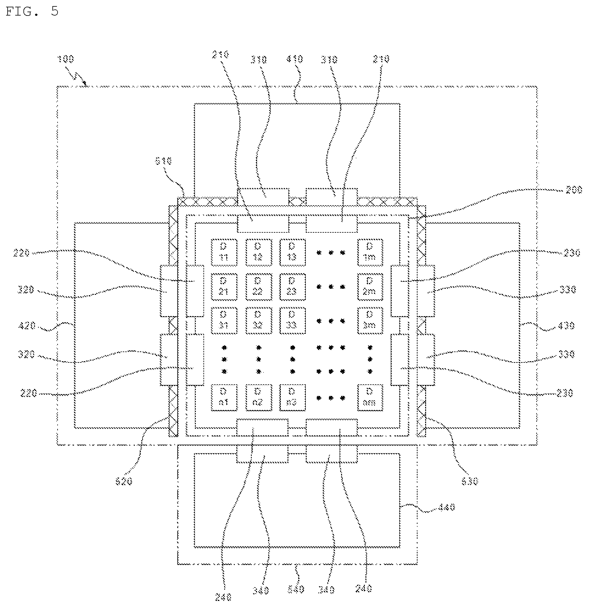 Patent US12345758 Figure 5 – Burn-in system with multiple plugs on the test board