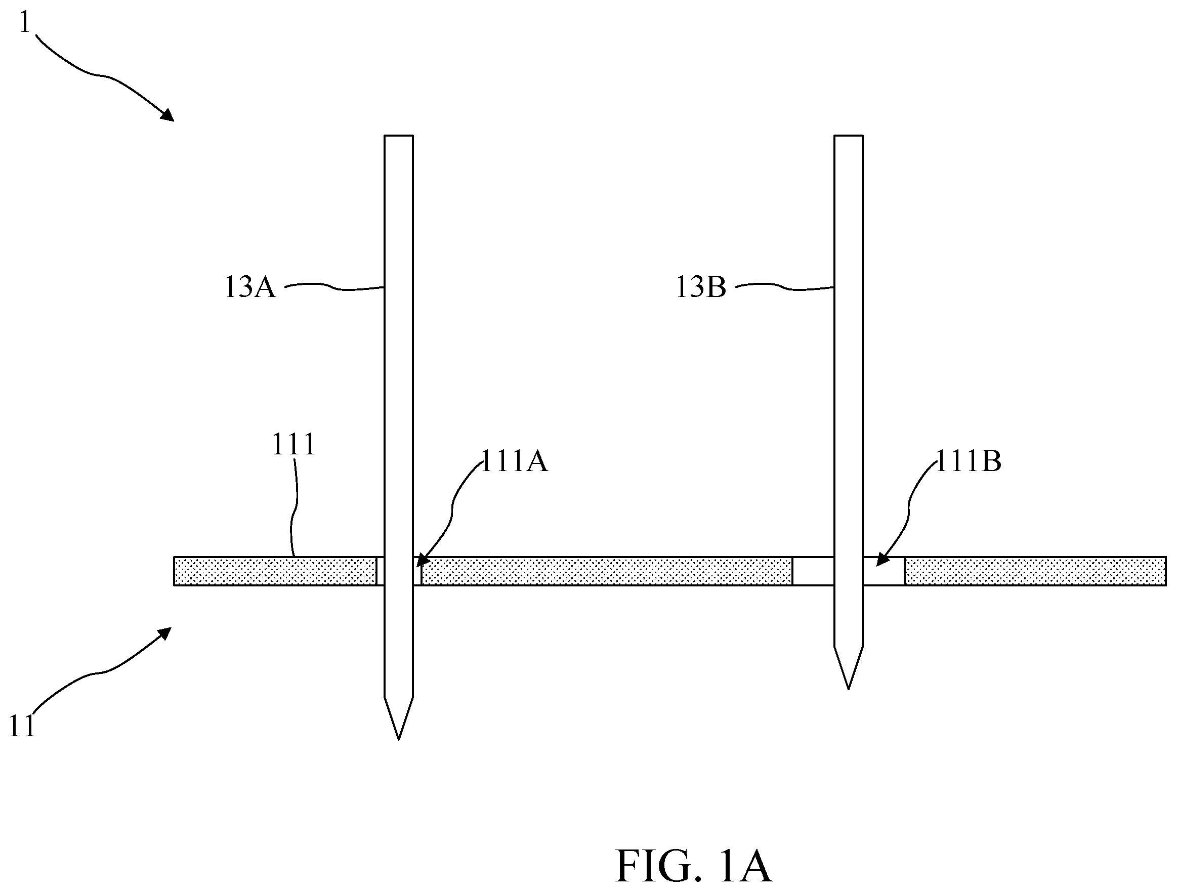 Patent US12345759 Figure 1 – Guide plate structure having guide plates with through holes and probe array having guide plate structure