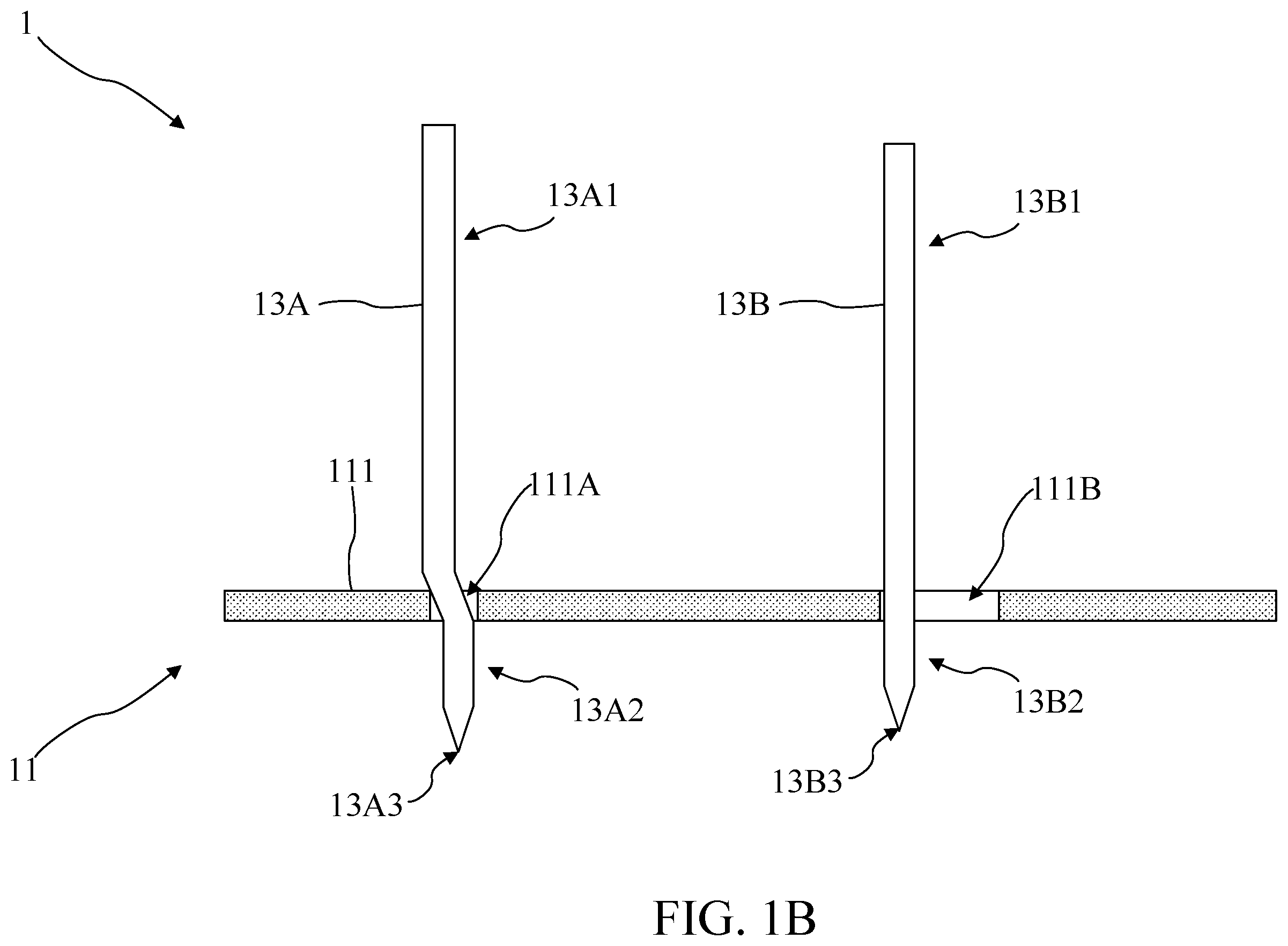 Patent US12345759 Figure 2 – Guide plate structure having guide plates with through holes and probe array having guide plate structure