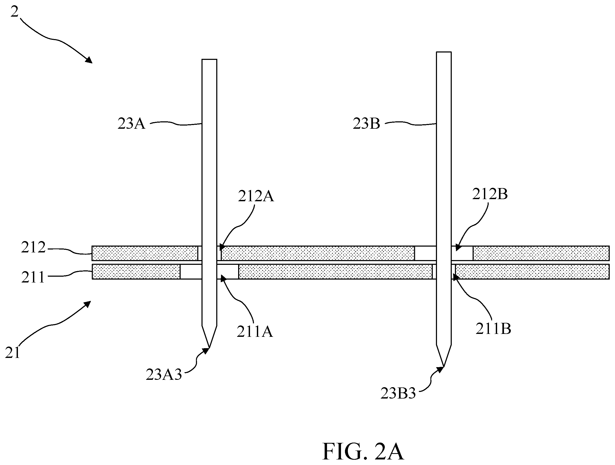 Patent US12345759 Figure 3 – Guide plate structure having guide plates with through holes and probe array having guide plate structure