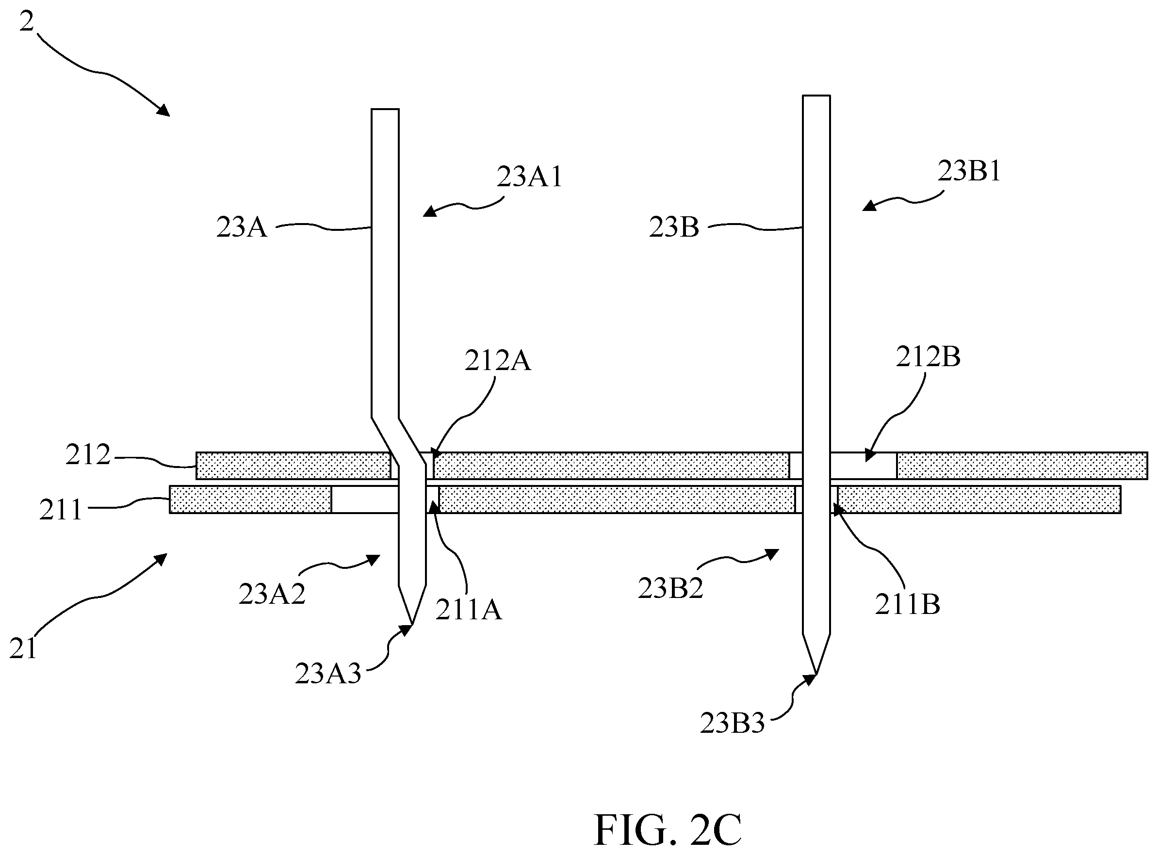 Patent US12345759 Figure 5 – Guide plate structure having guide plates with through holes and probe array having guide plate structure