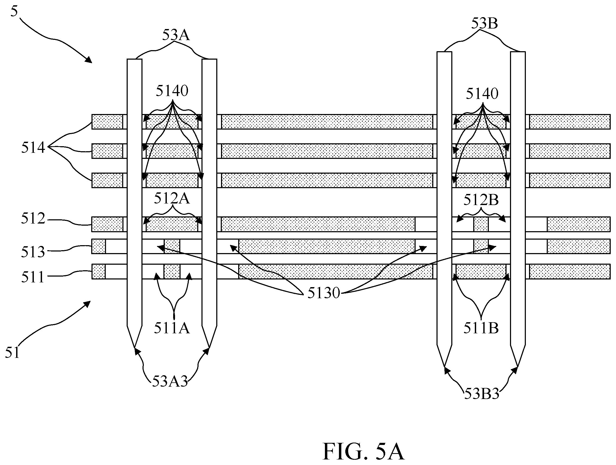 Patent US12345759 Figure 11 – Guide plate structure having guide plates with through holes and probe array having guide plate structure