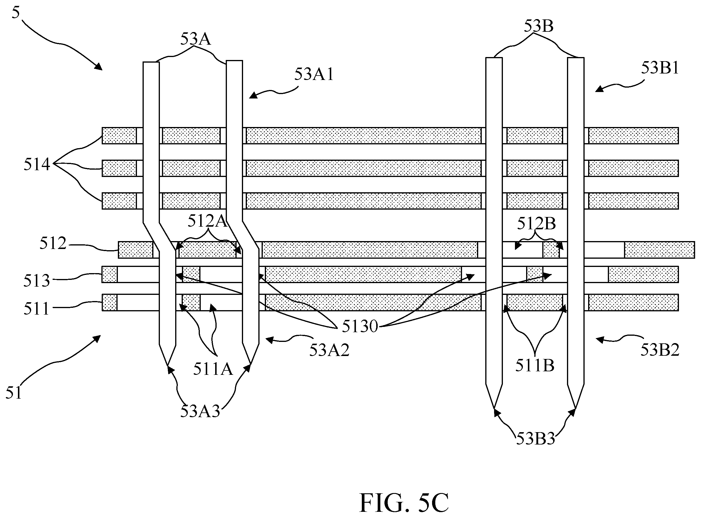Patent US12345759 Figure 13 – Guide plate structure having guide plates with through holes and probe array having guide plate structure