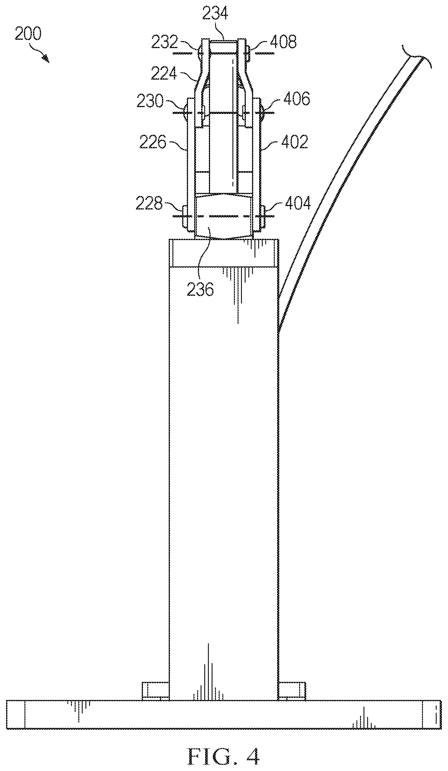 Patent US12345778 Figure 4 – High-bandwidth coaxial interface test fixture