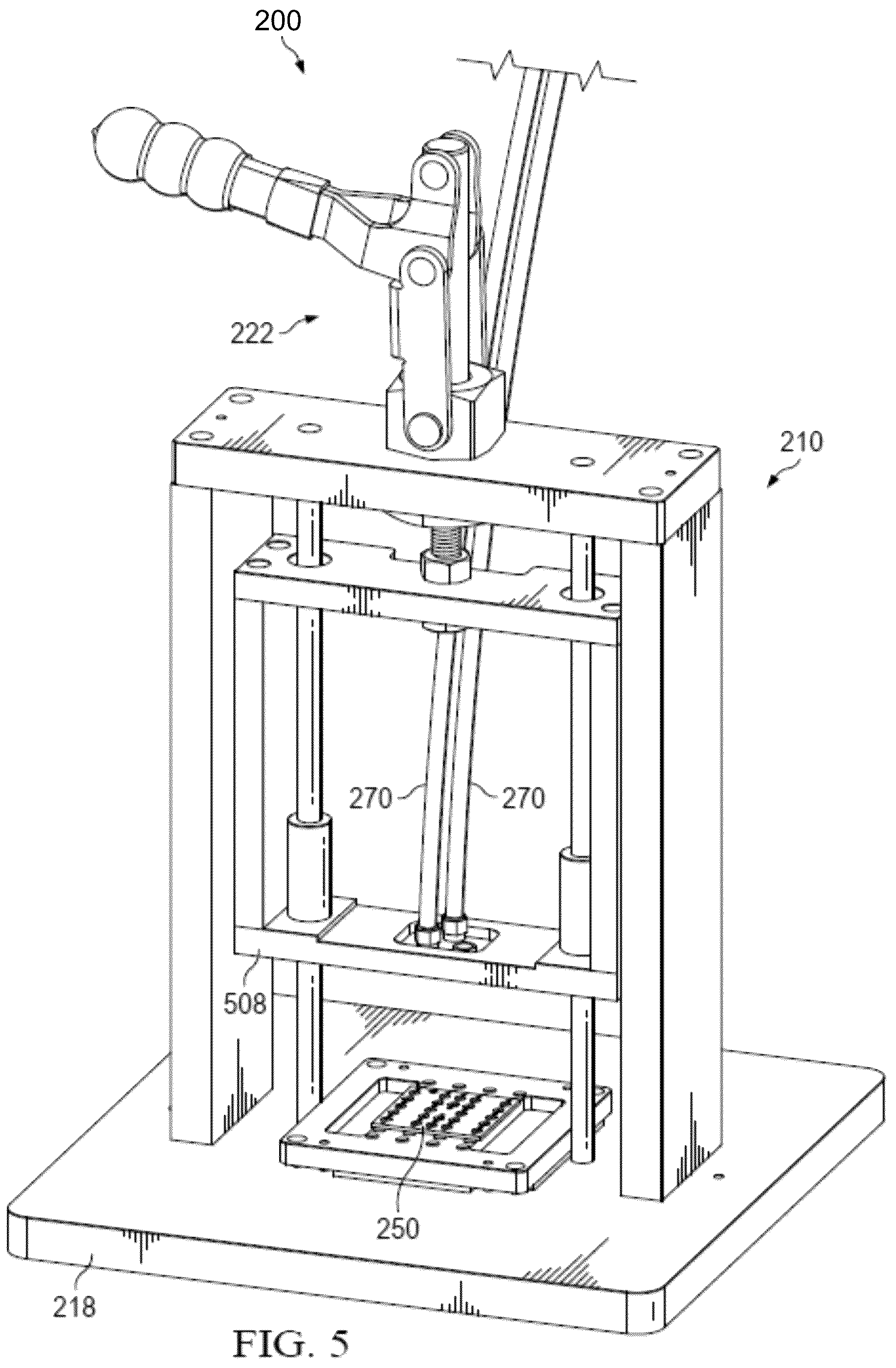 Patent US12345778 Figure 5 – High-bandwidth coaxial interface test fixture