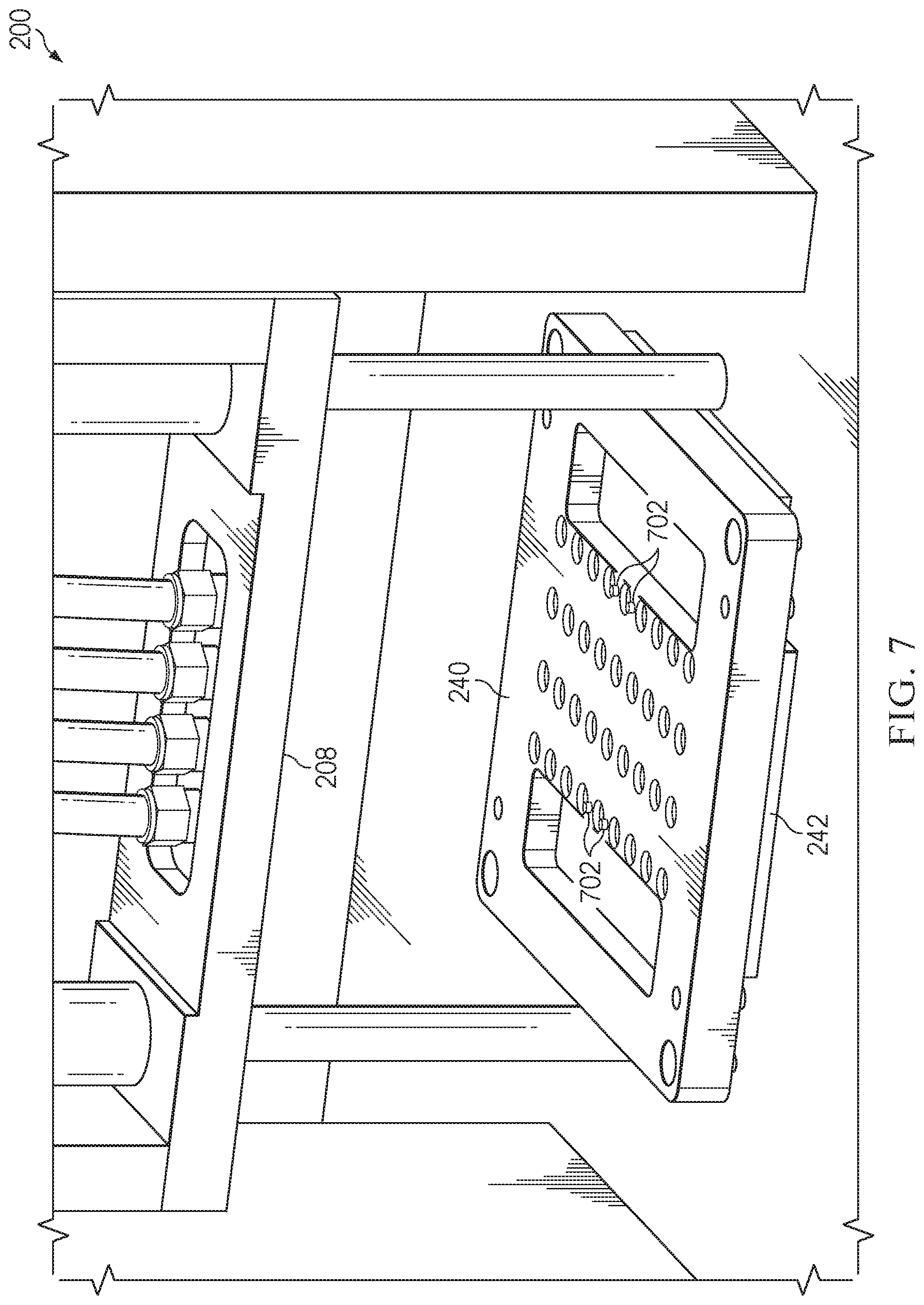 Patent US12345778 Figure 7 – High-bandwidth coaxial interface test fixture