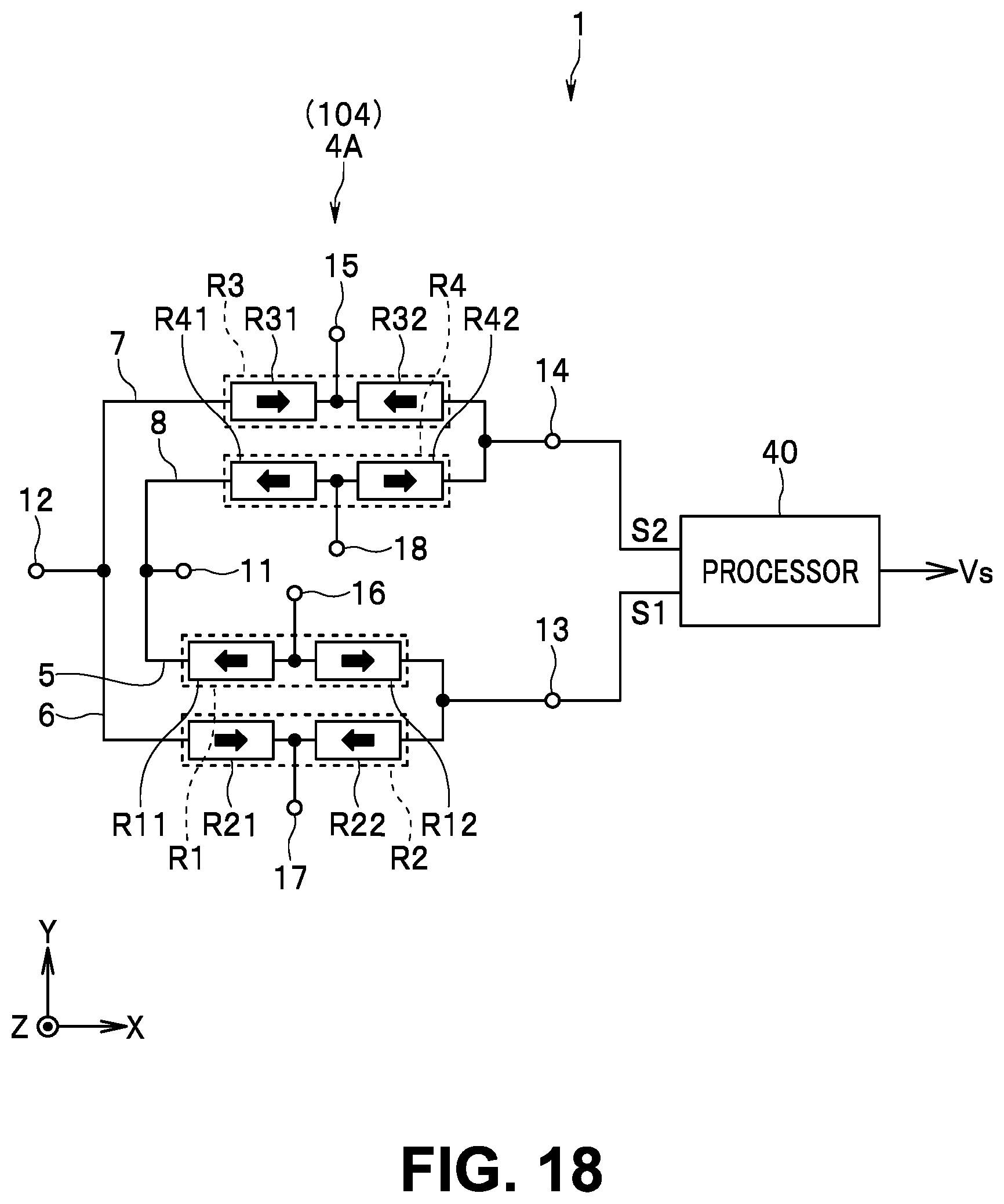 Patent US12345783 Figure 15 – Magnetic sensor device and magnetic encoder