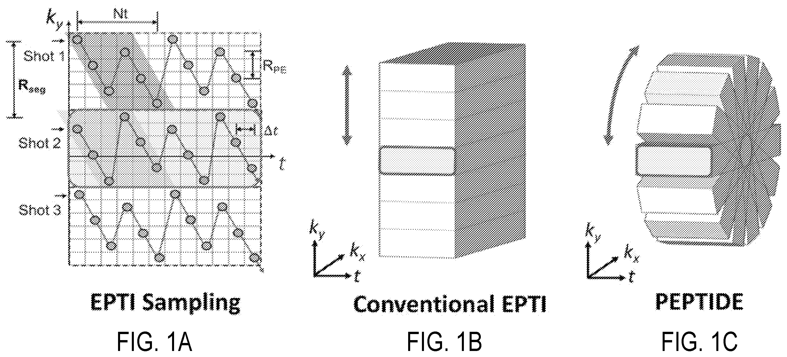 Patent US12345786 Figure 1 – Propeller echo planar time-resolved imaging with dynamic encoding