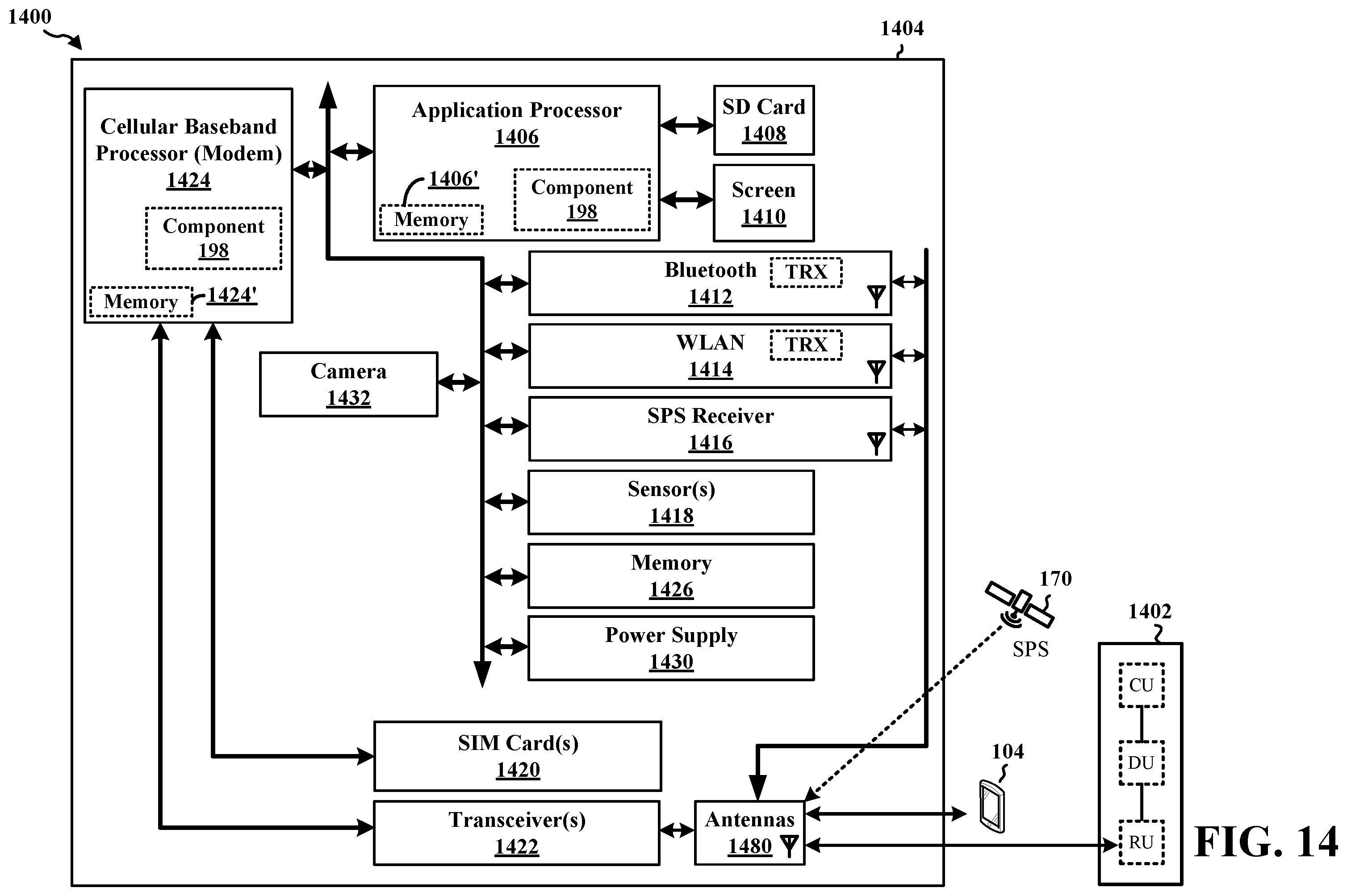 Patent US12345793 Figure 14 – Using doppler for multipath detection and mitigation in RF-based positioning