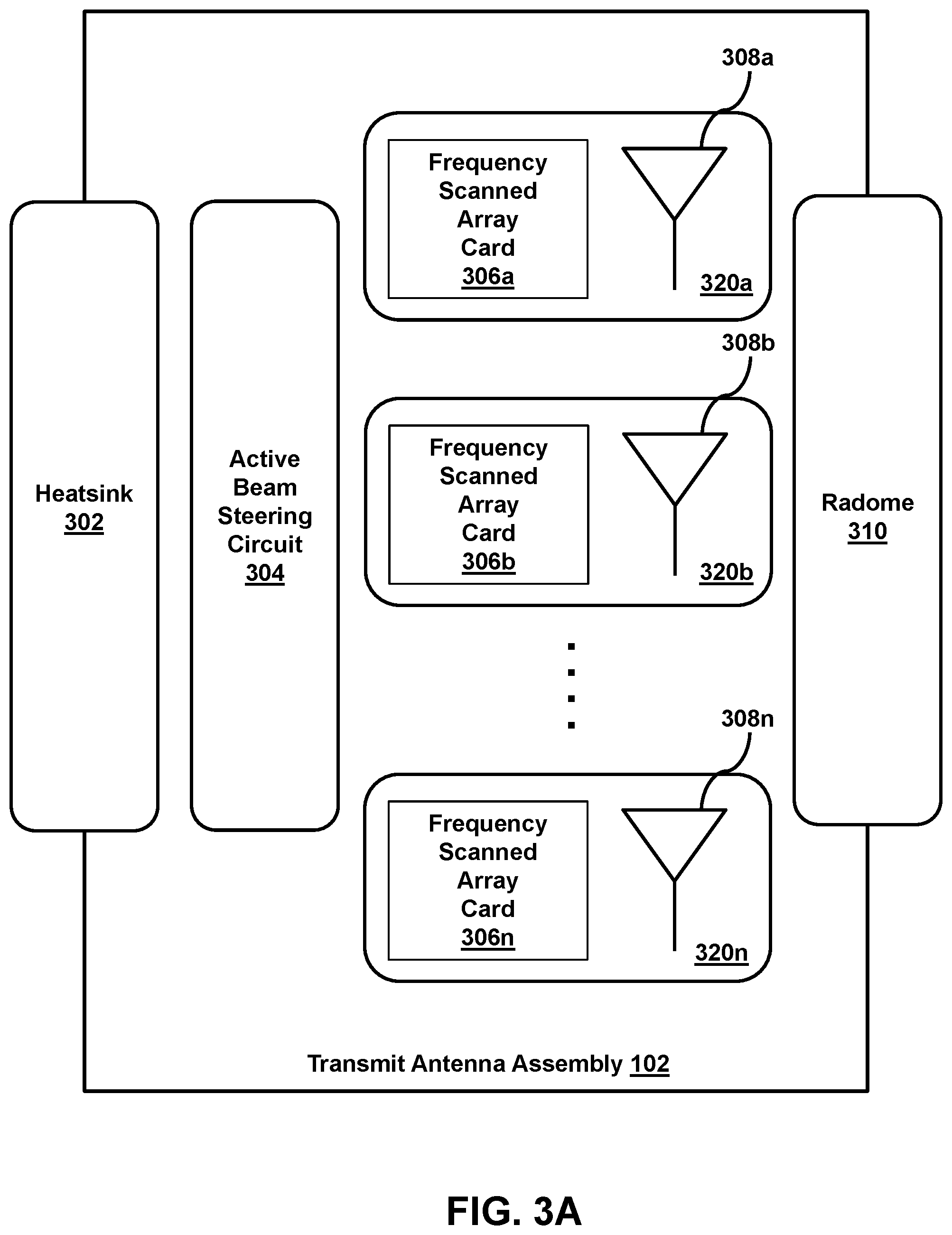Patent US12345796 Figure 3 – Compact, high-efficiency radar assembly
