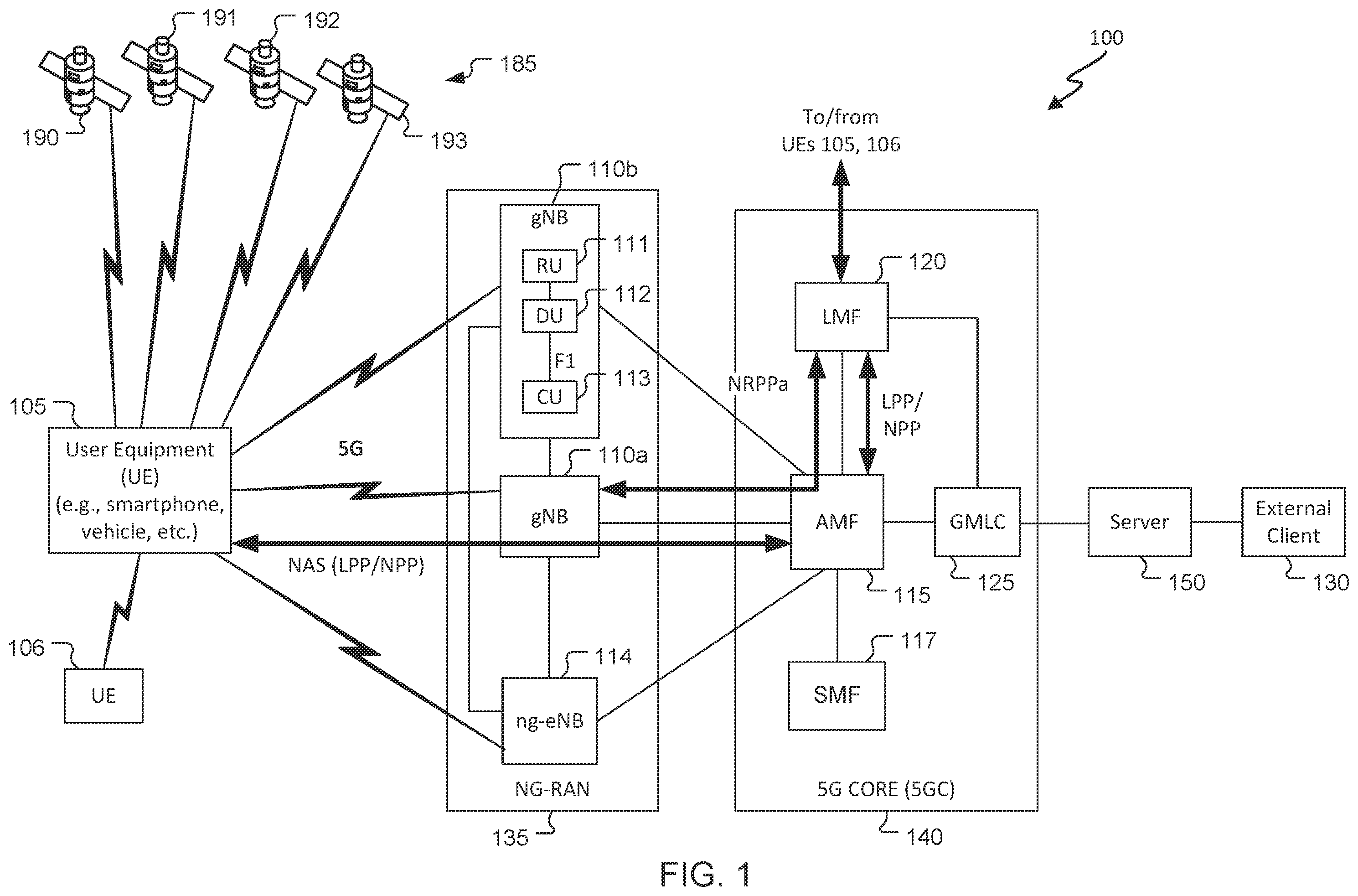 Patent US12345799 Figure 1 – Reported mobile device location assessment