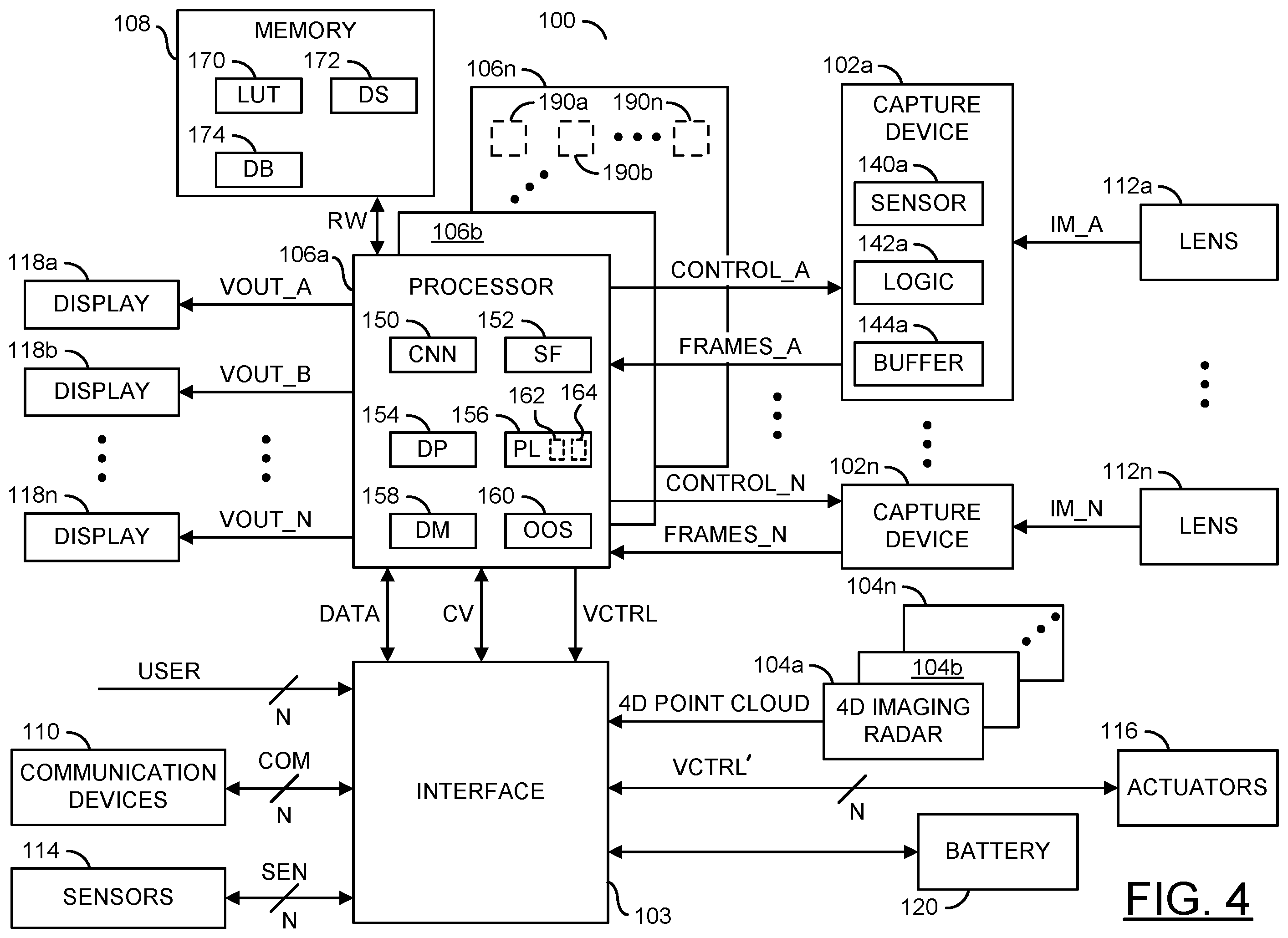 Patent US12345806 Figure 4 – Extrinsic parameter calibration for 4D millimeter-wave radar and camera based on adaptive projection error