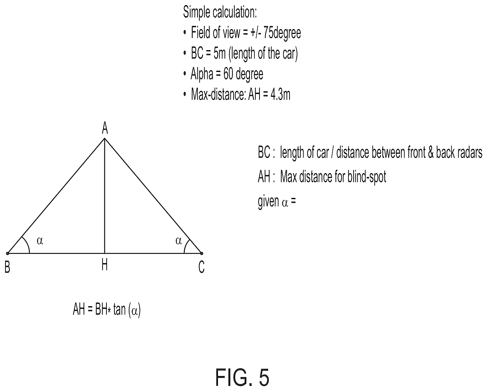 Patent US12345809 Figure 4 – Vehicular radar sensor with antenna that provides improved blind-spot detection